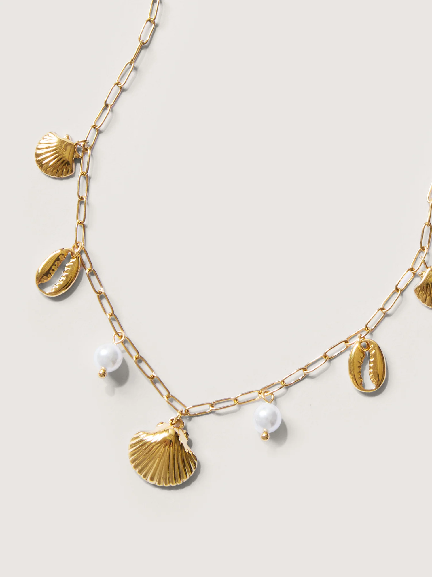 18K Gold Plated Ocean Charms Necklace - Image 4