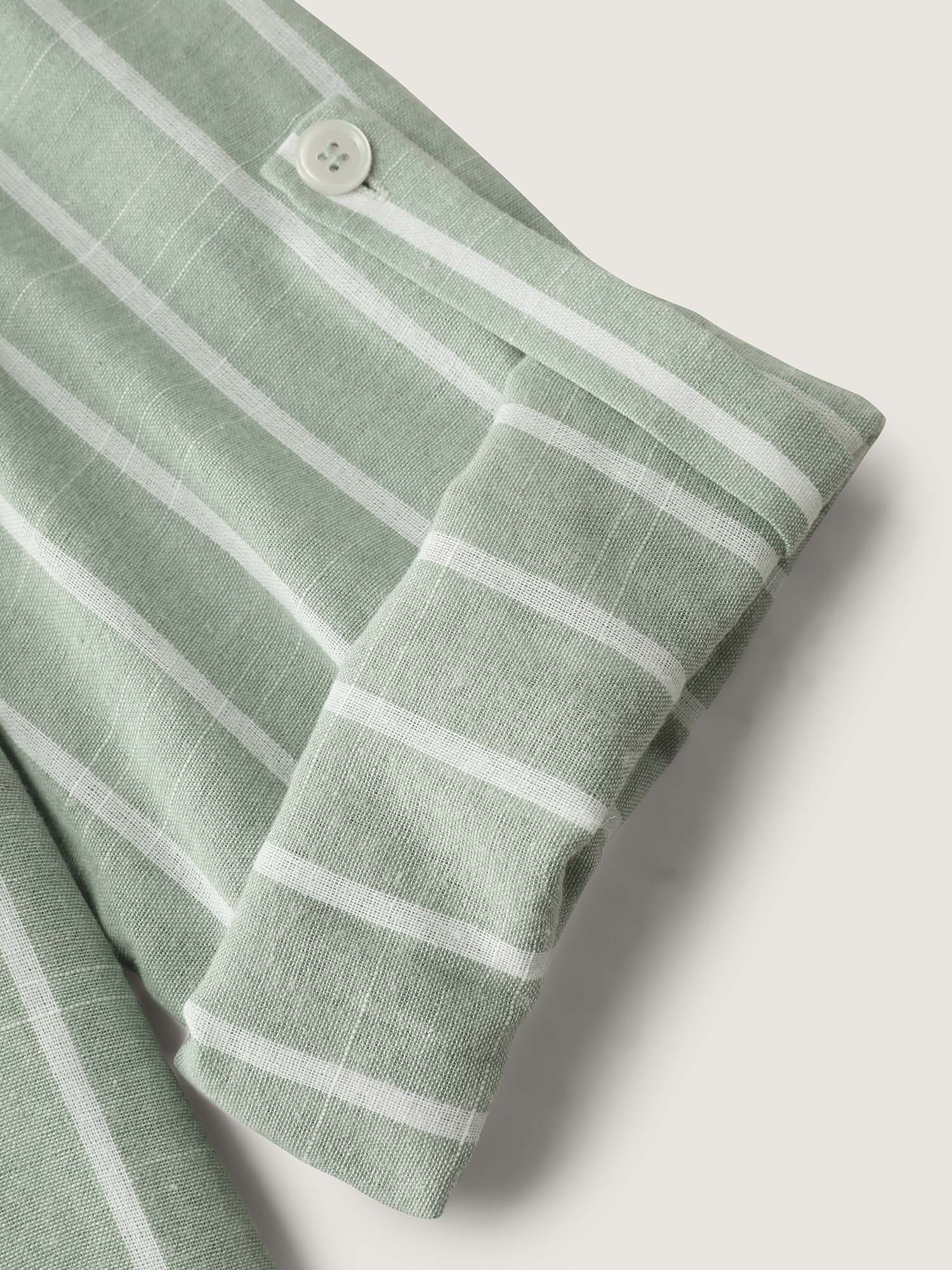Adjustable Tab Sleeve Button-Down Shirt - Image 6