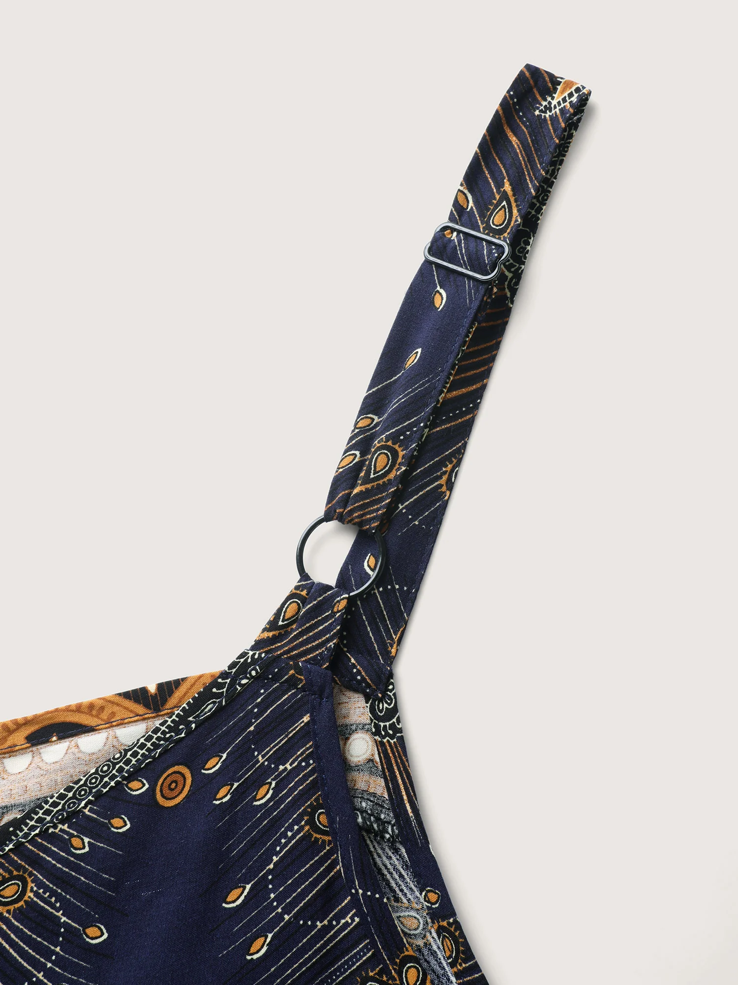 Boho Print Asymmetrical Hem Jumpsuit - Image 5