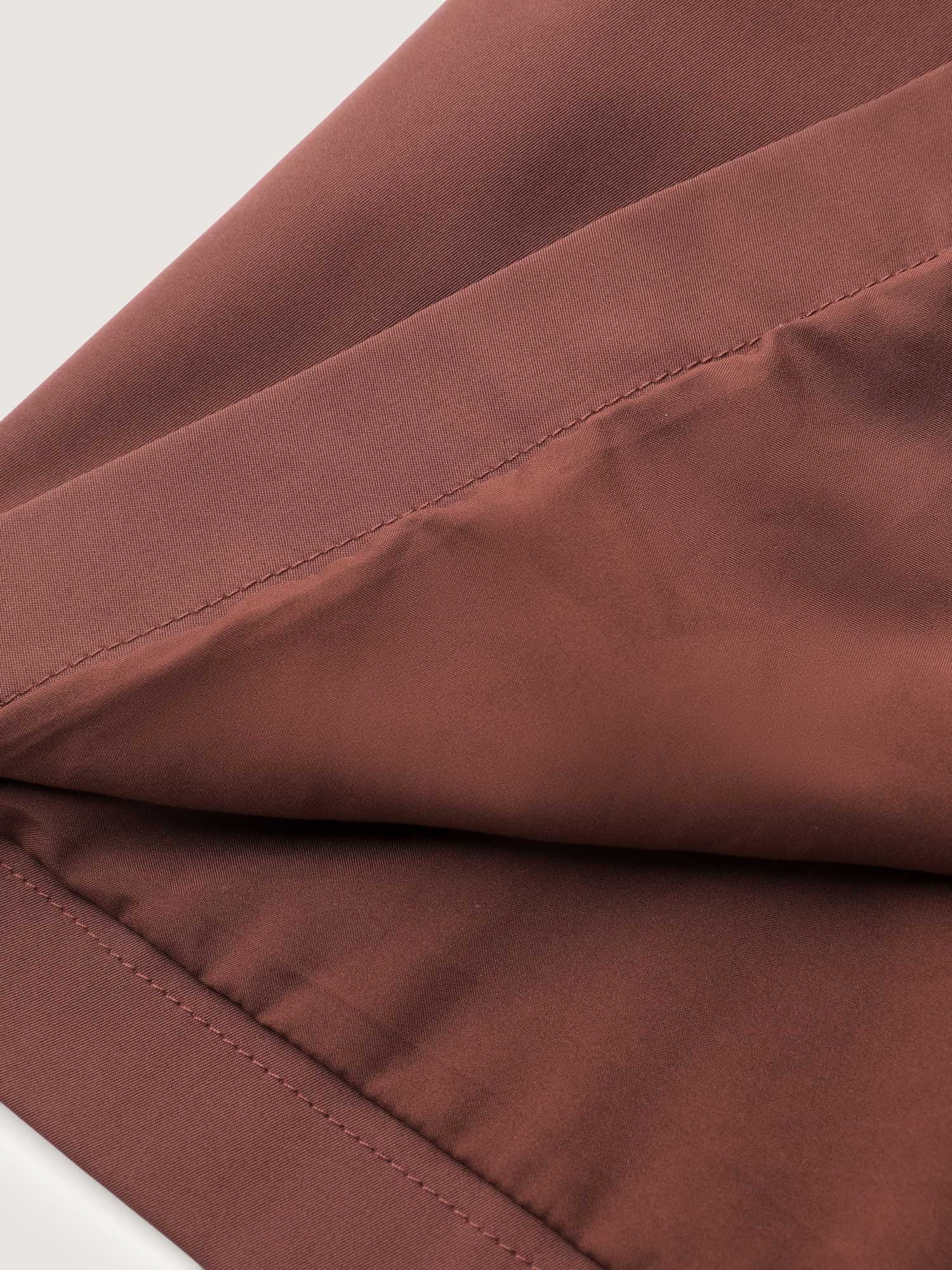 Button Belted Layered Trench Coat - Image 6