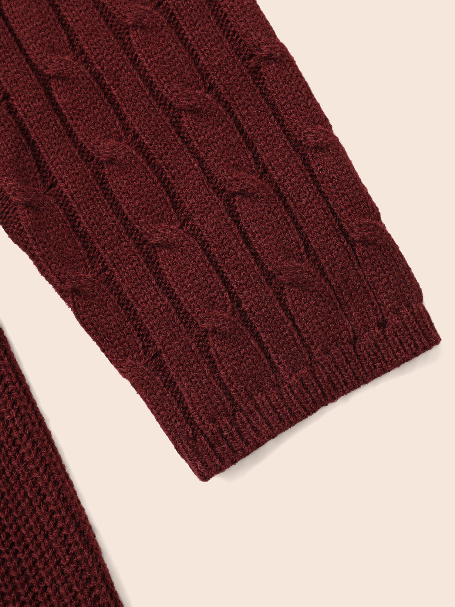 Cable Knit Fit-and-Flare Mini Sweater Dress - Image 22
