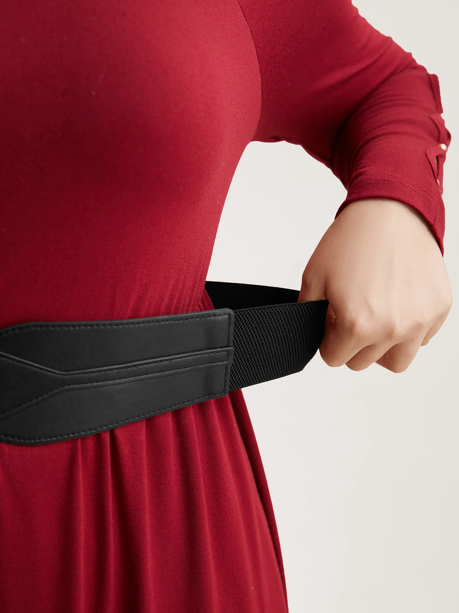 Casual Wide Stretch Belt - Image 4