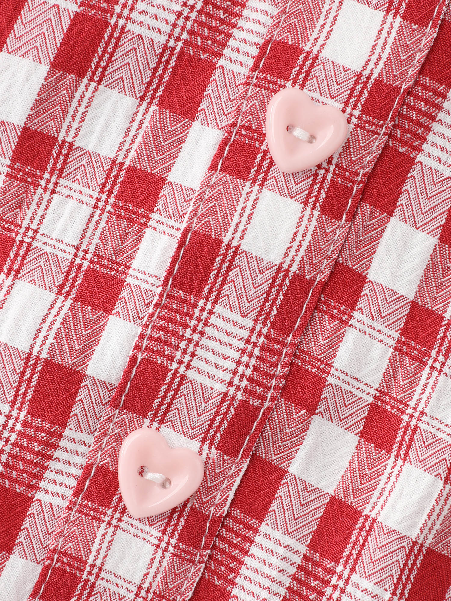 Checkered Print Pockets Button Maxi Dress - Image 6