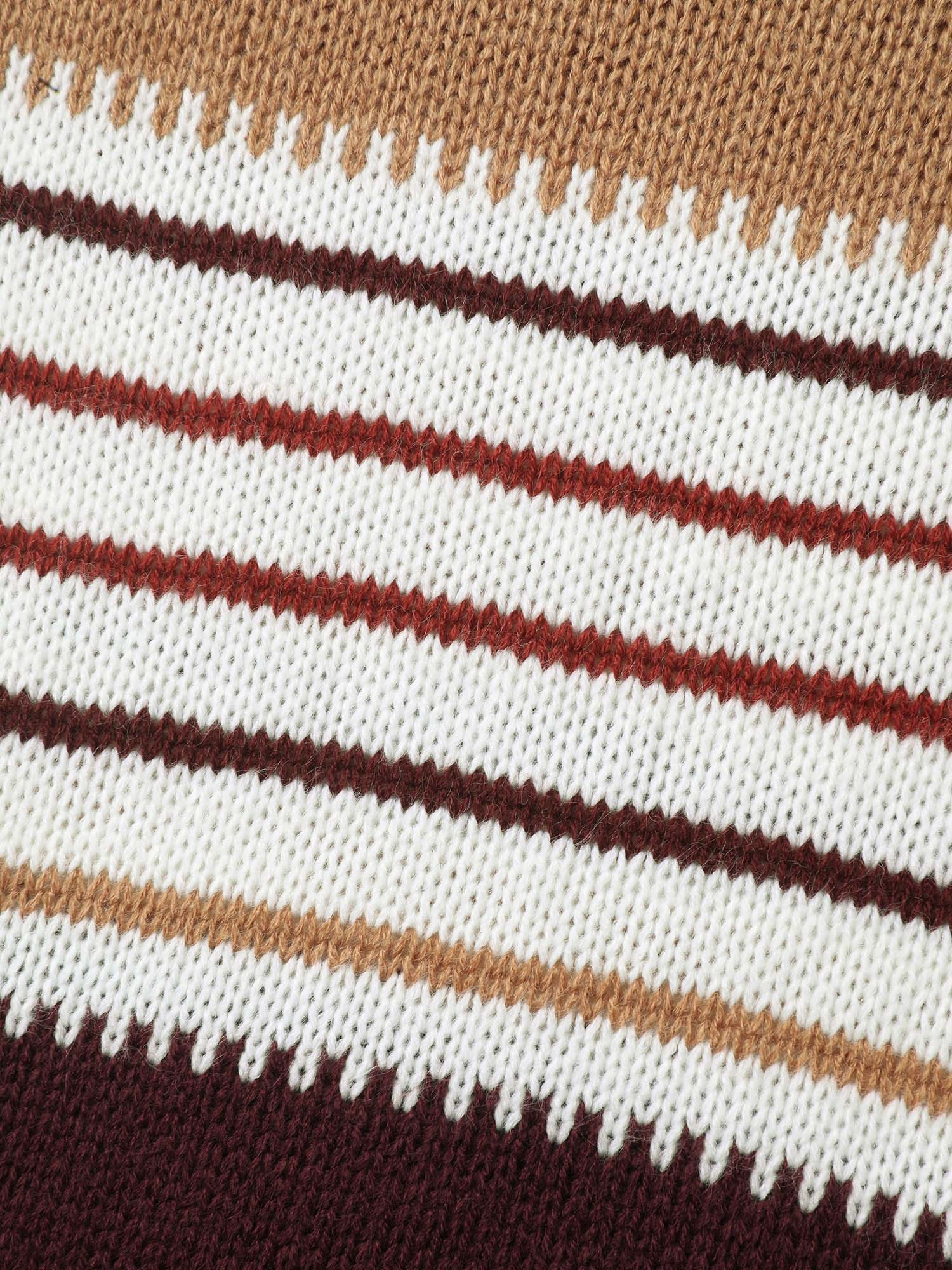 Color Block Striped Contrast Pullover - Image 6