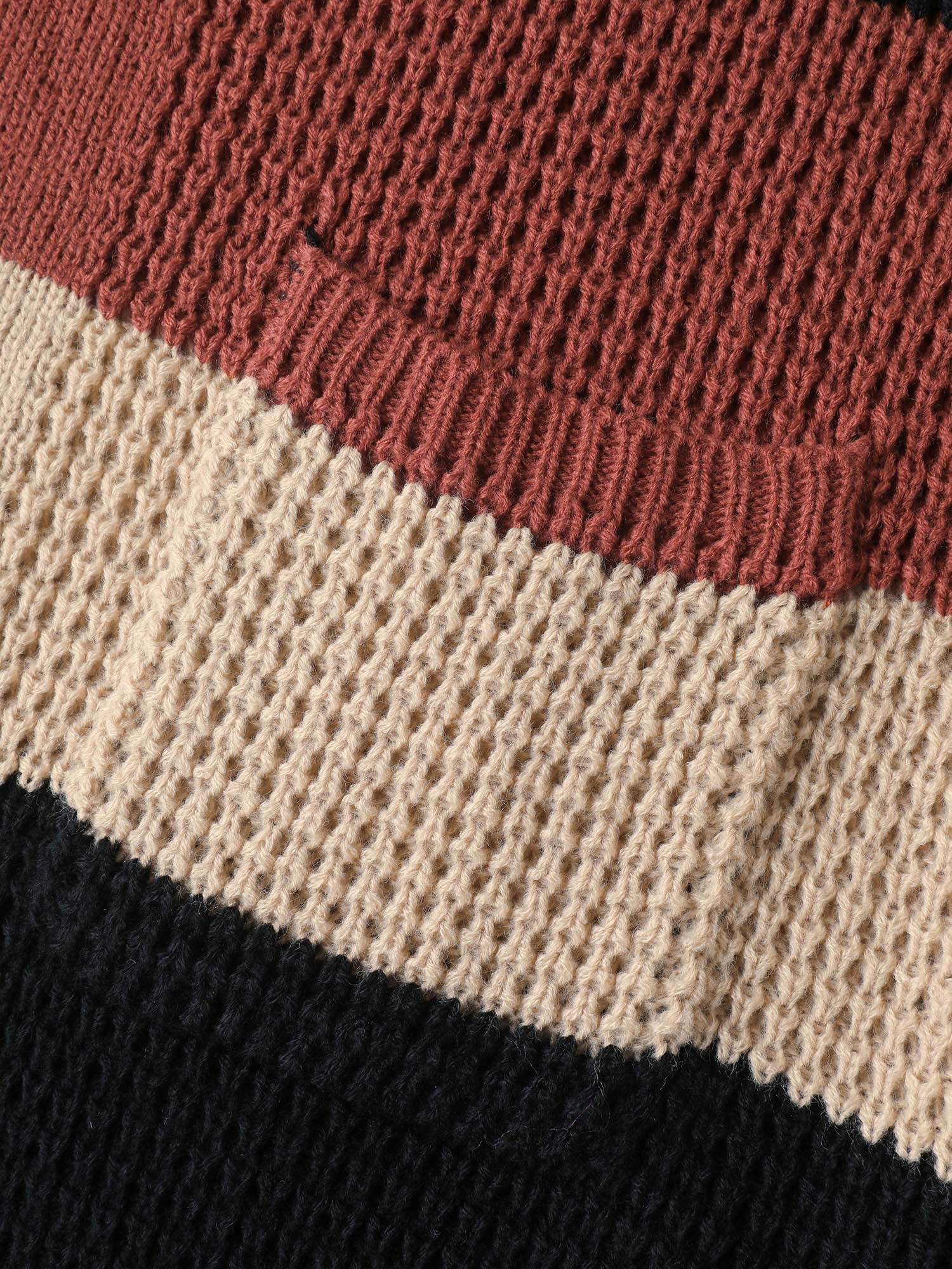 Color Block Textured Pockets Knit Cardigan - Image 5