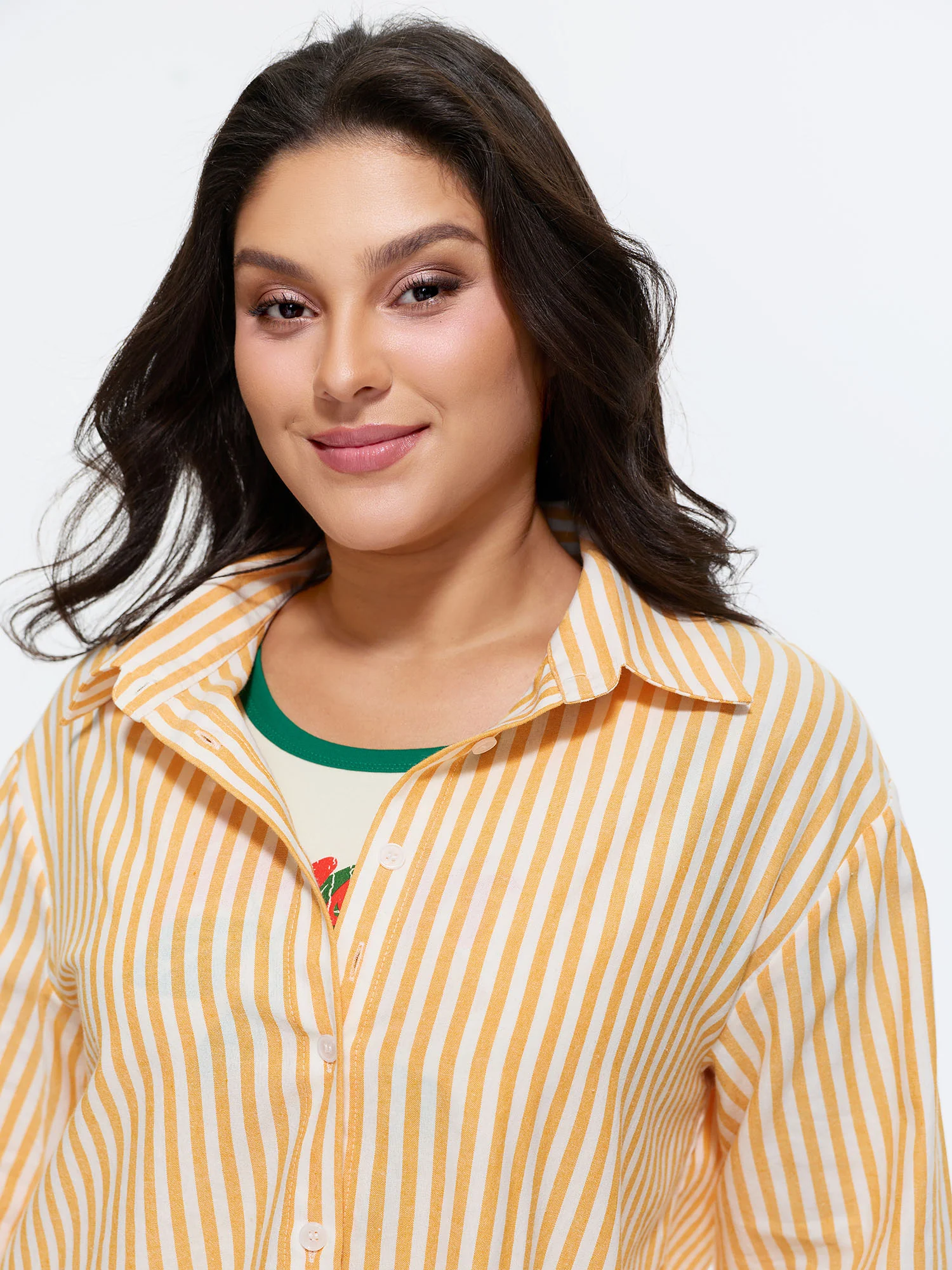 Cotton Button-Down Long Shirt - Image 2