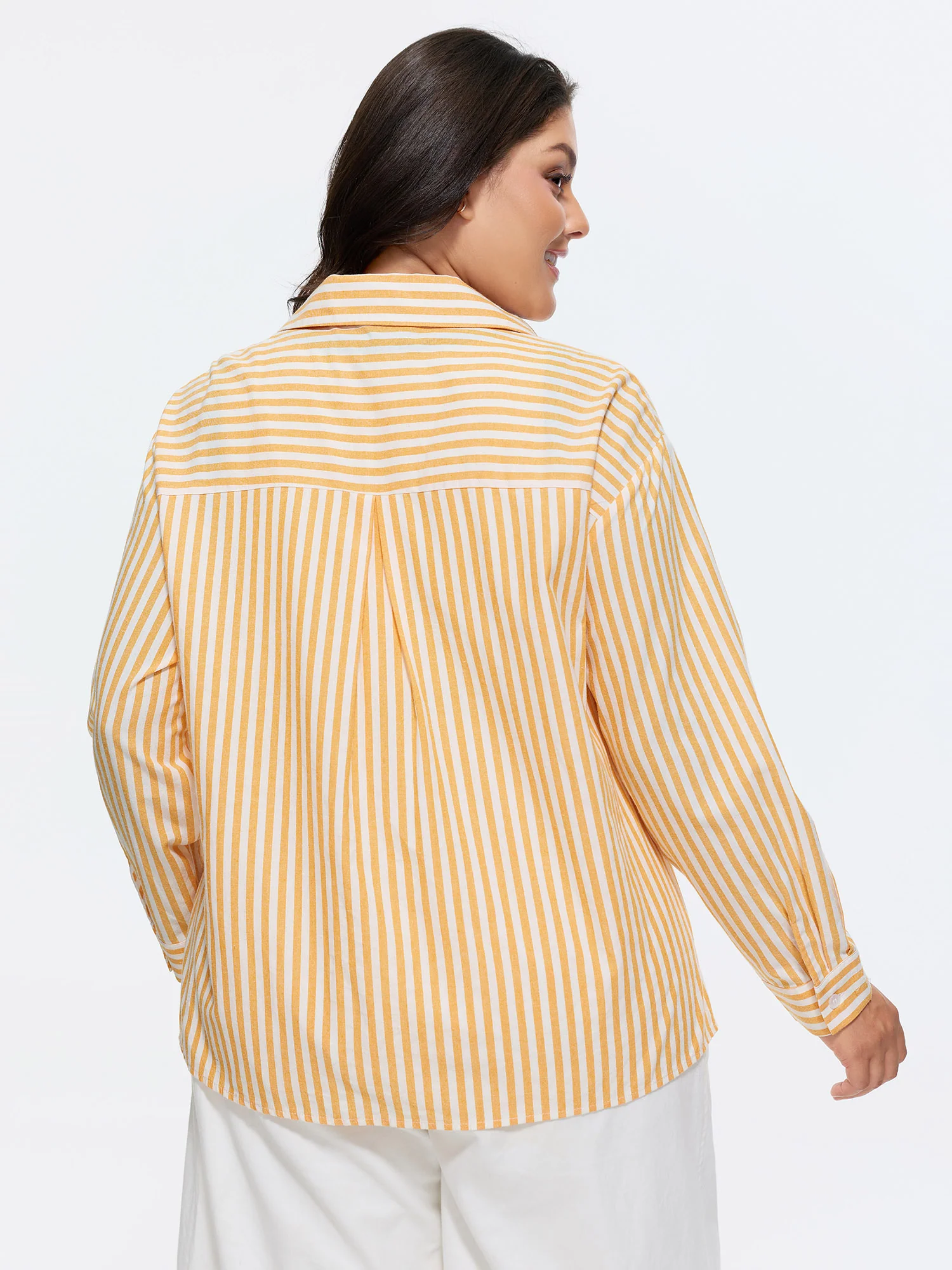 Cotton Button-Down Long Shirt - Image 4