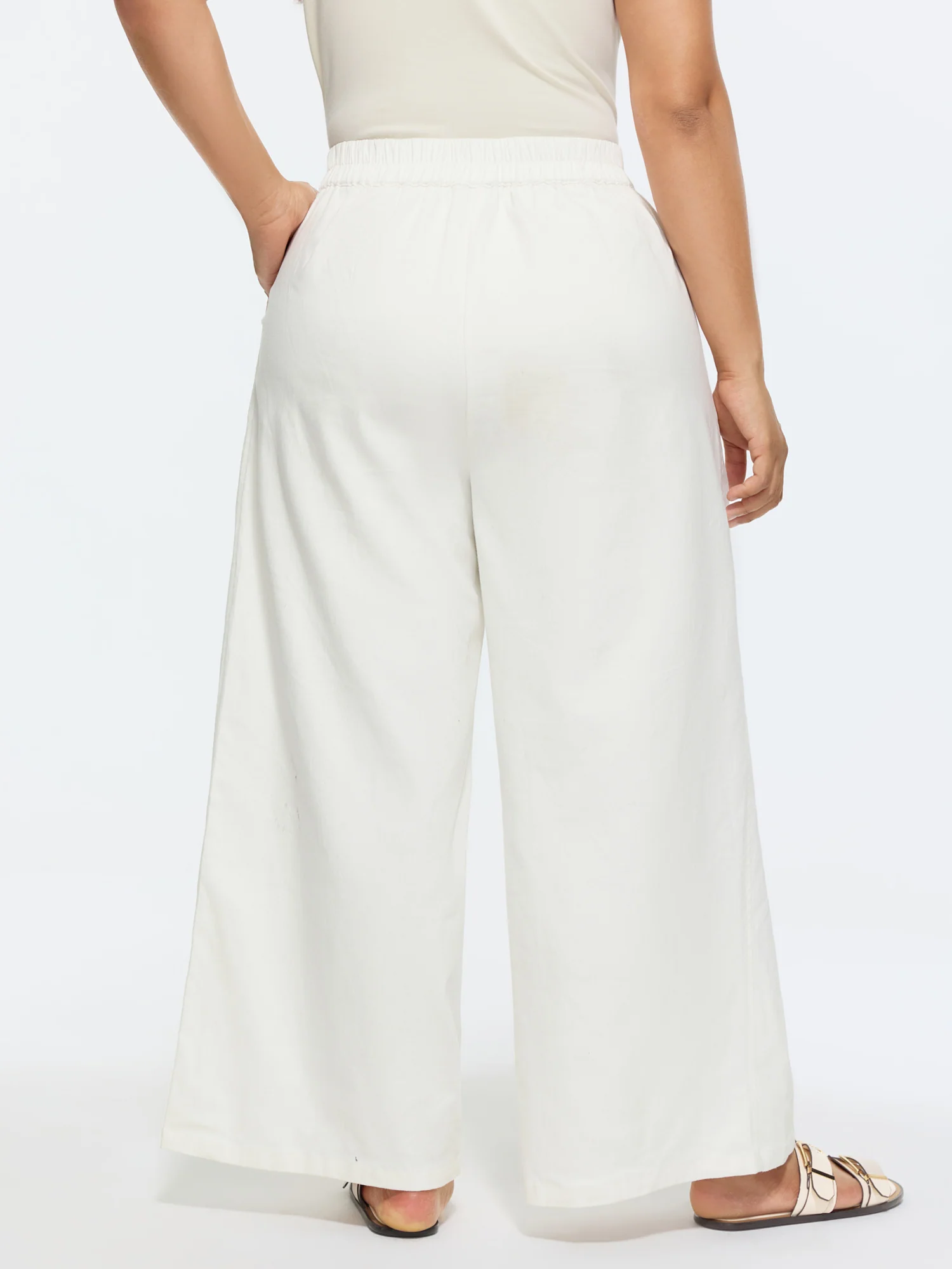 Cotton Pockets Straight-Fit Pants - Image 5