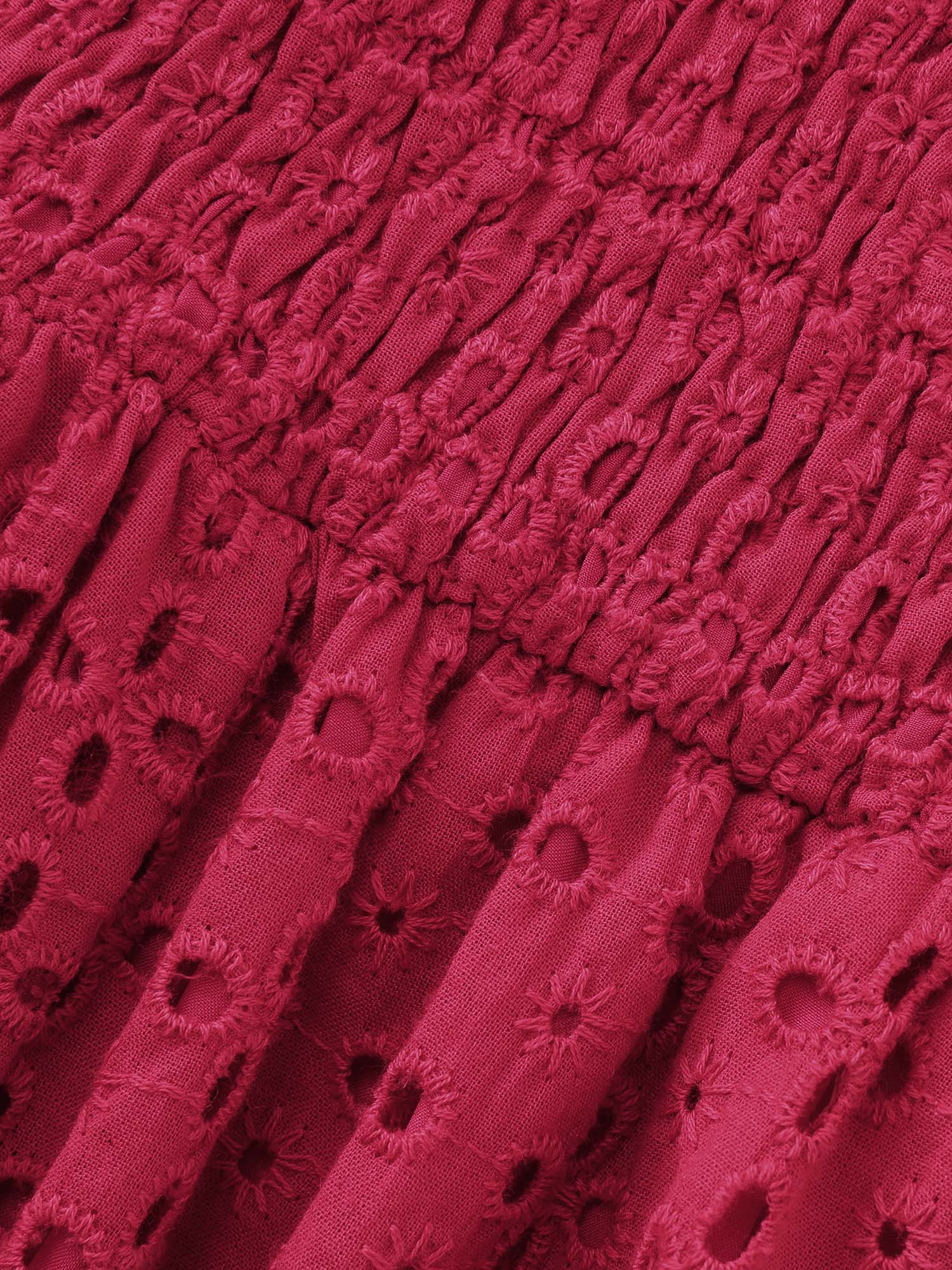 Cotton Textured Flutter Sleeve Mini Dress - Image 5