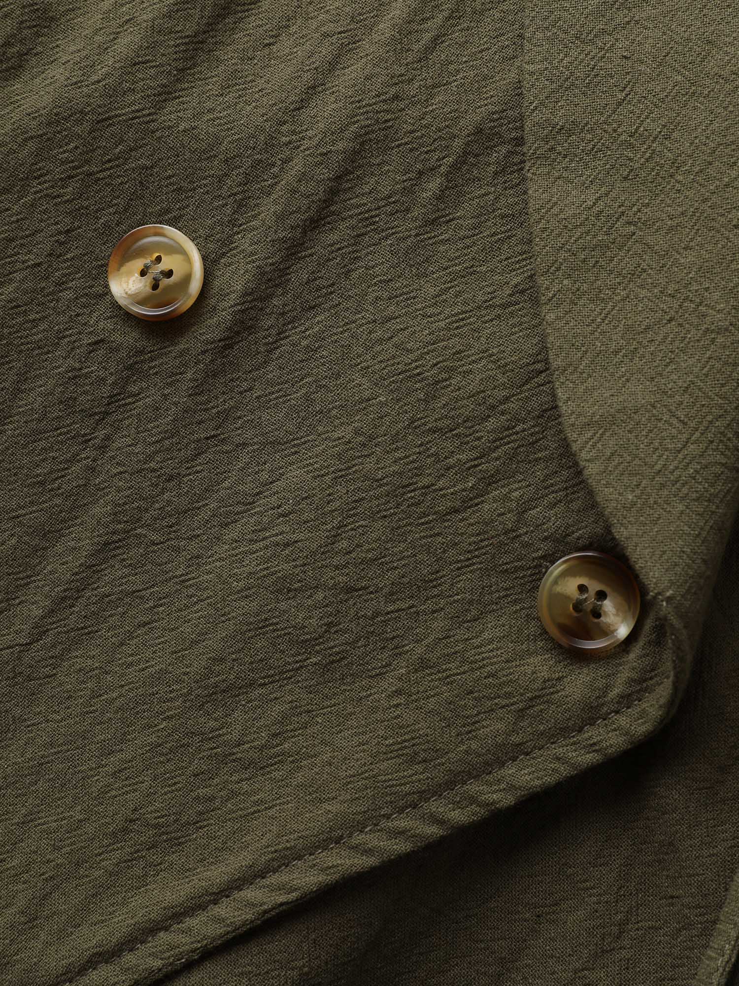 Cotton Waist Defining Drawstring Pocket Vest - Image 7