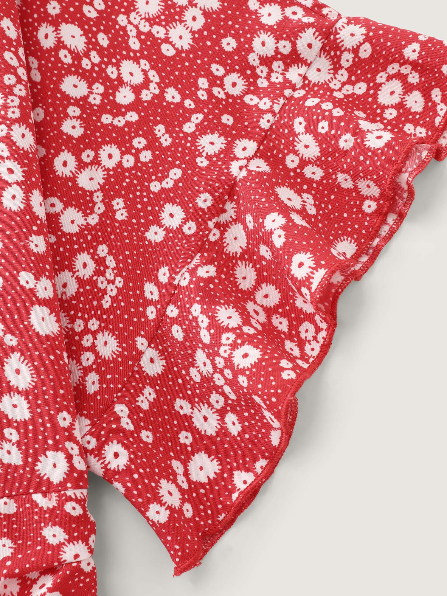 Ditsy Floral Print Ruffled Hem Jumpsuit - Image 5