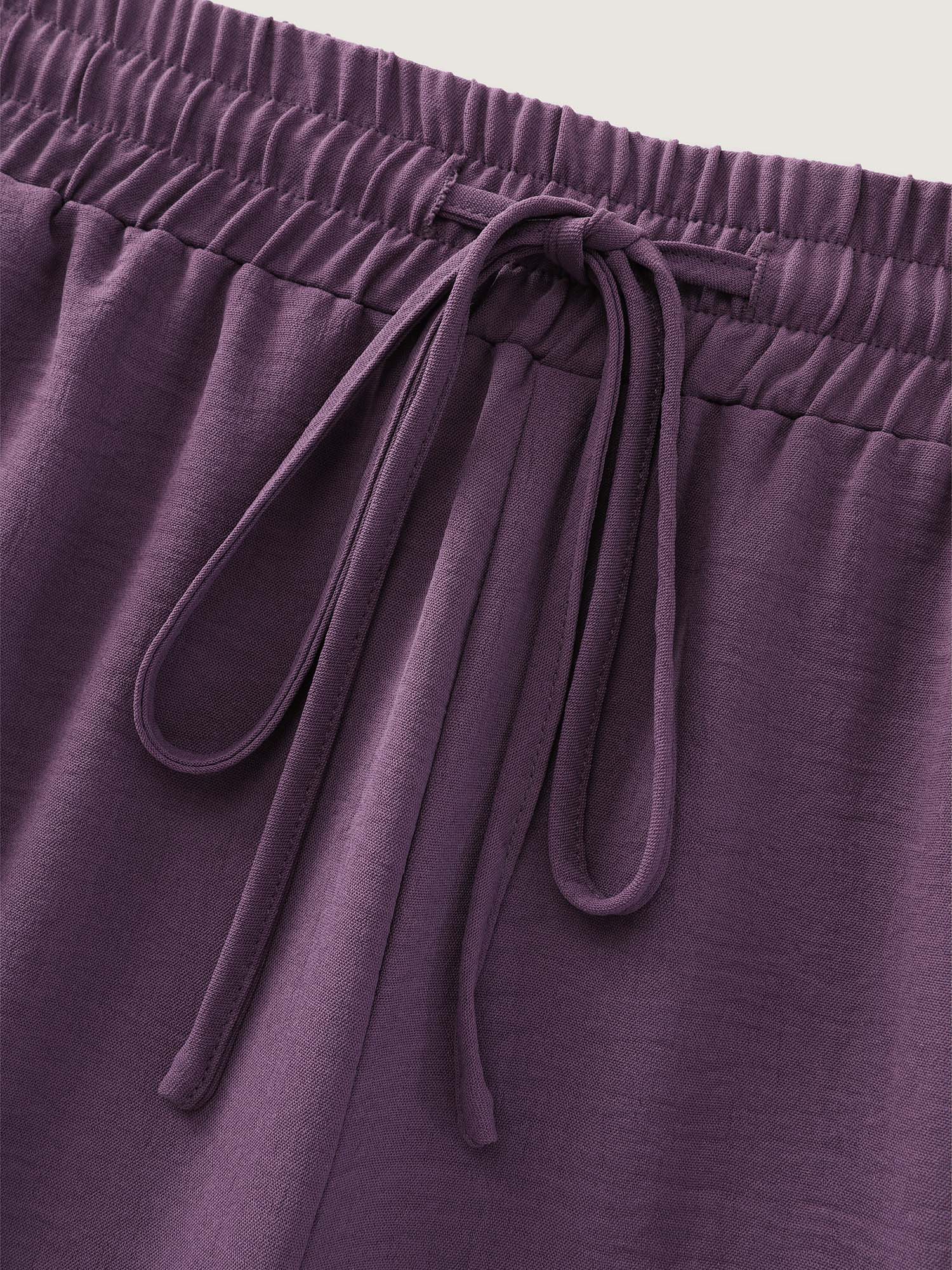 Drawstring Waist Ruffled Hem Pants - Image 6