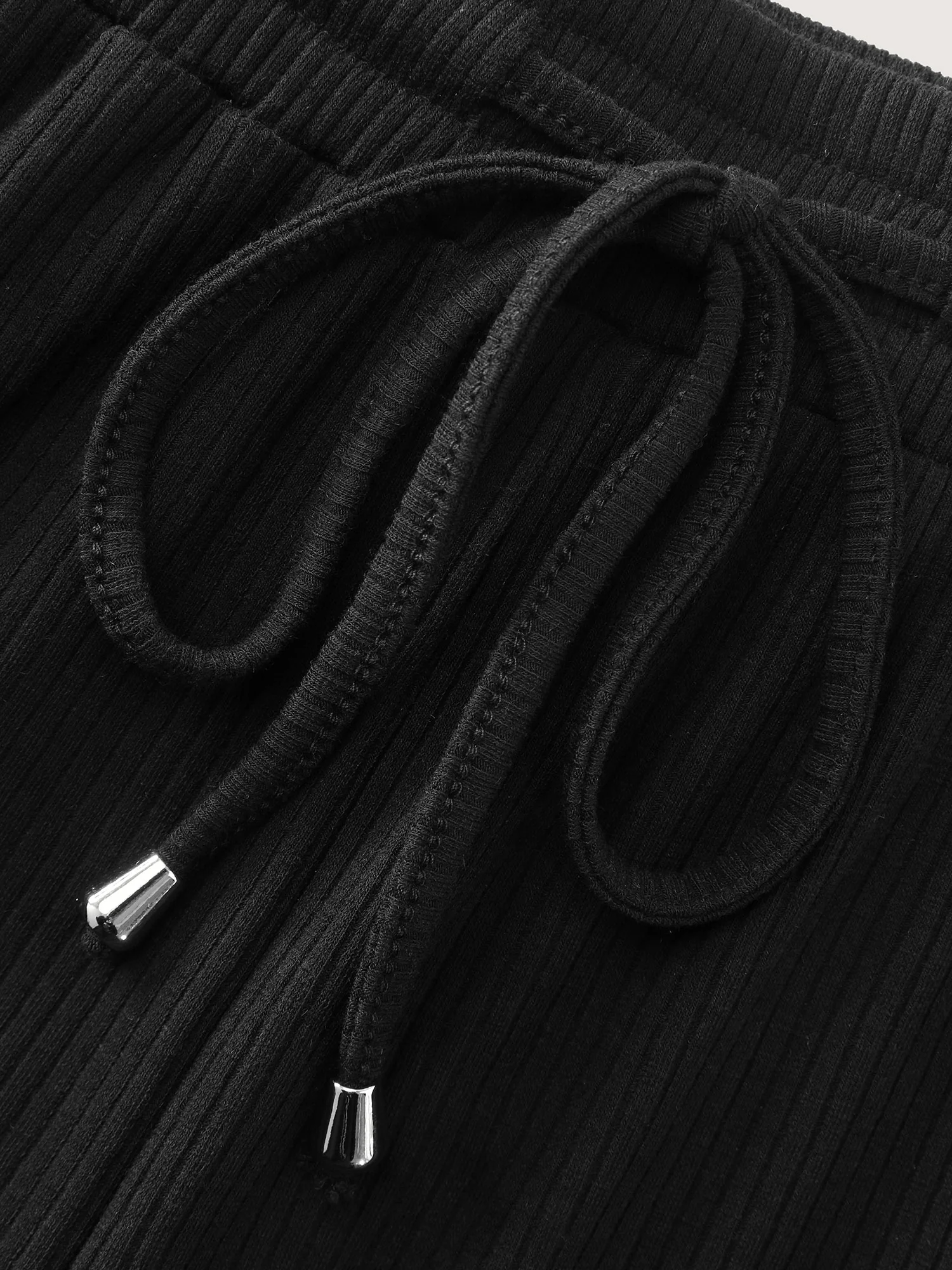 Drawstring Waist Stretchy Textured Sweatpants - Image 7