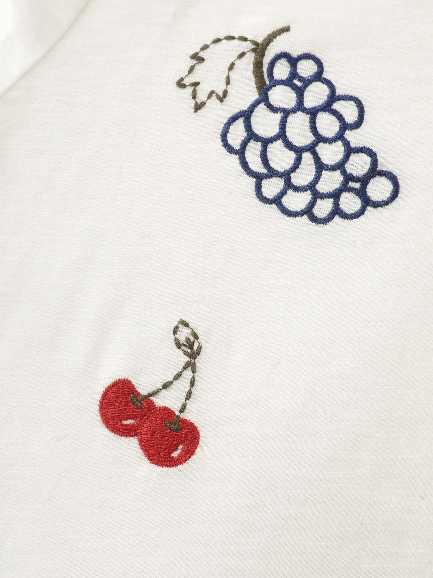 Supersoft Fruit Embroidered Round Neck T-Shirt - Image 6