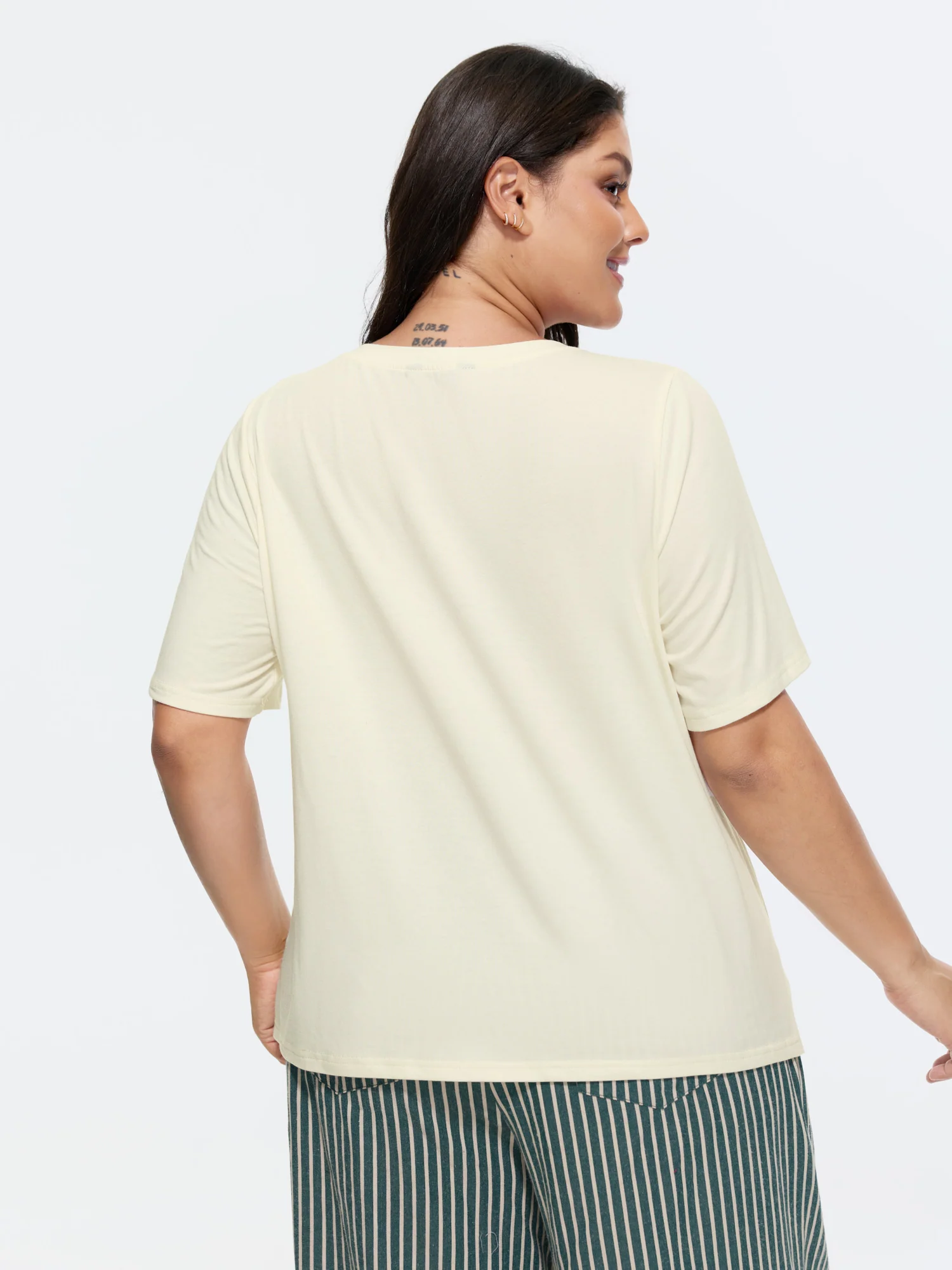 Supersoft Fruit Print Round Neck T-Shirt - Image 4