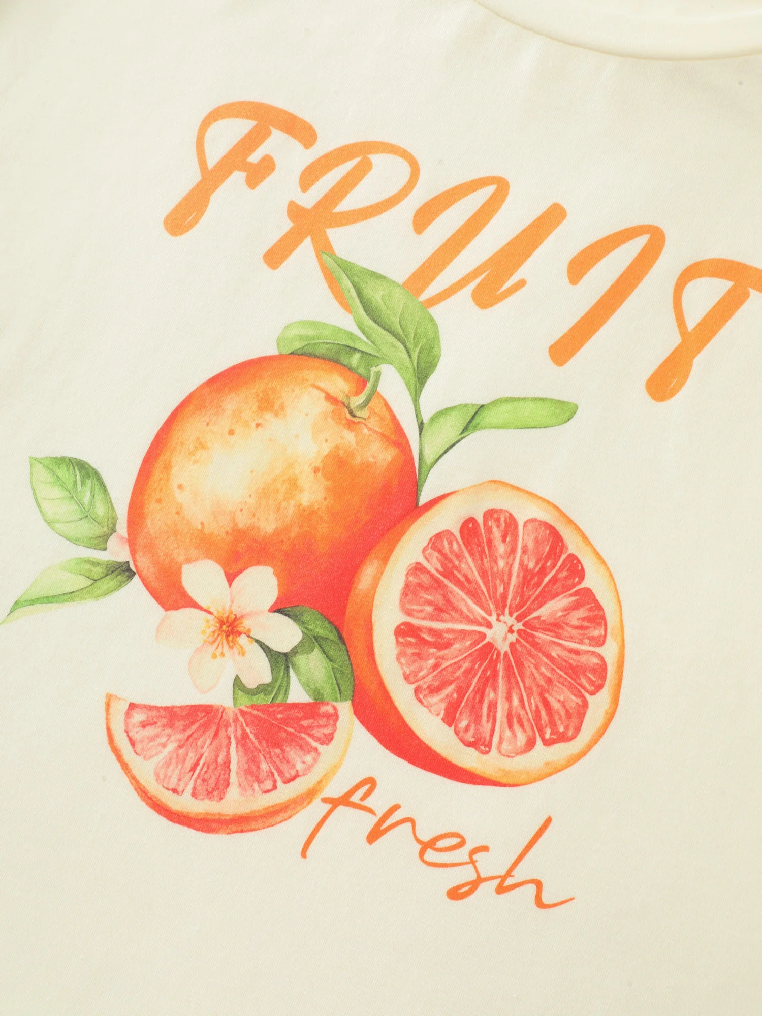 Supersoft Fruit Print Round Neck T-Shirt - Image 5