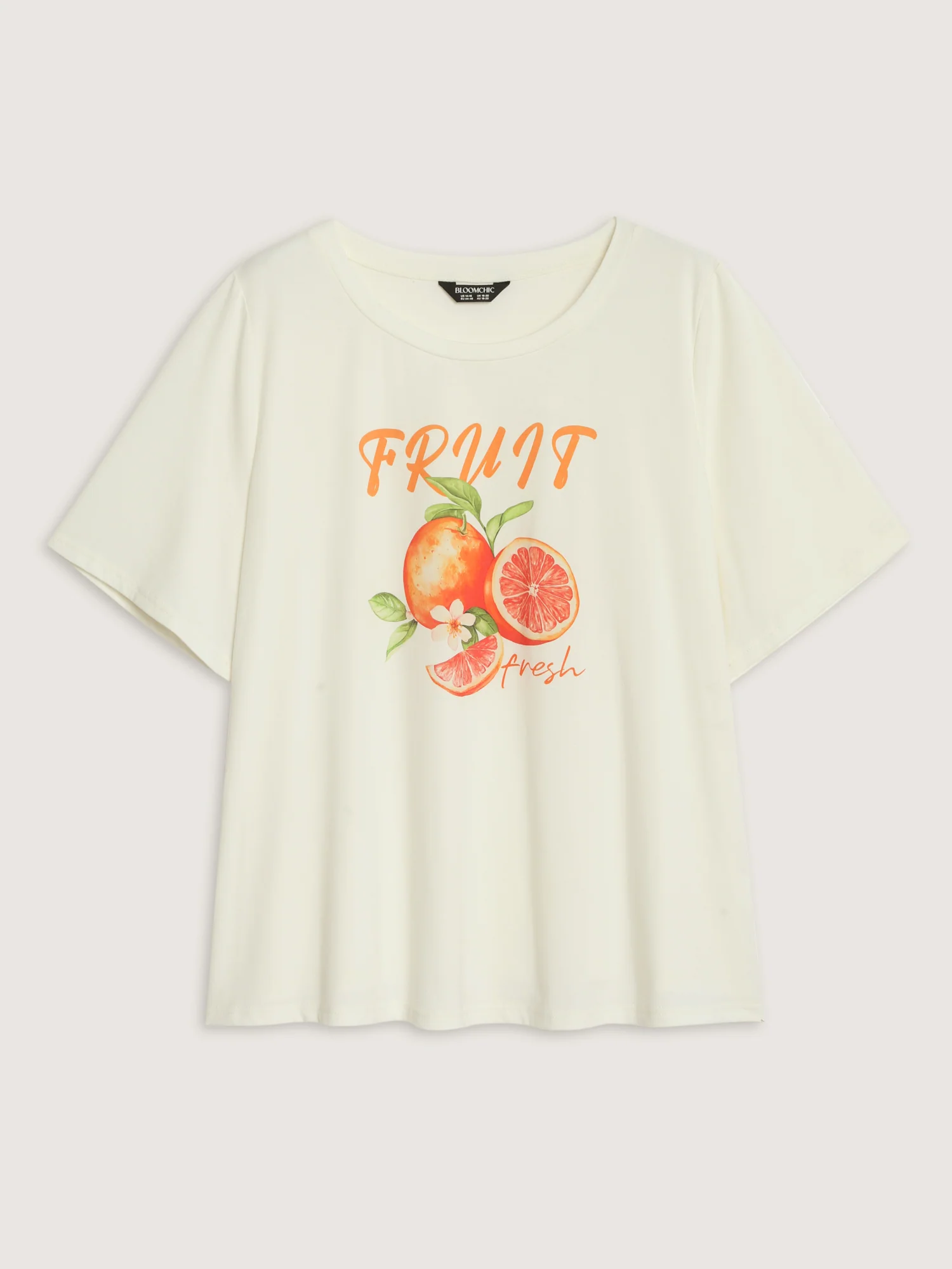 Supersoft Fruit Print Round Neck T-Shirt - Image 6