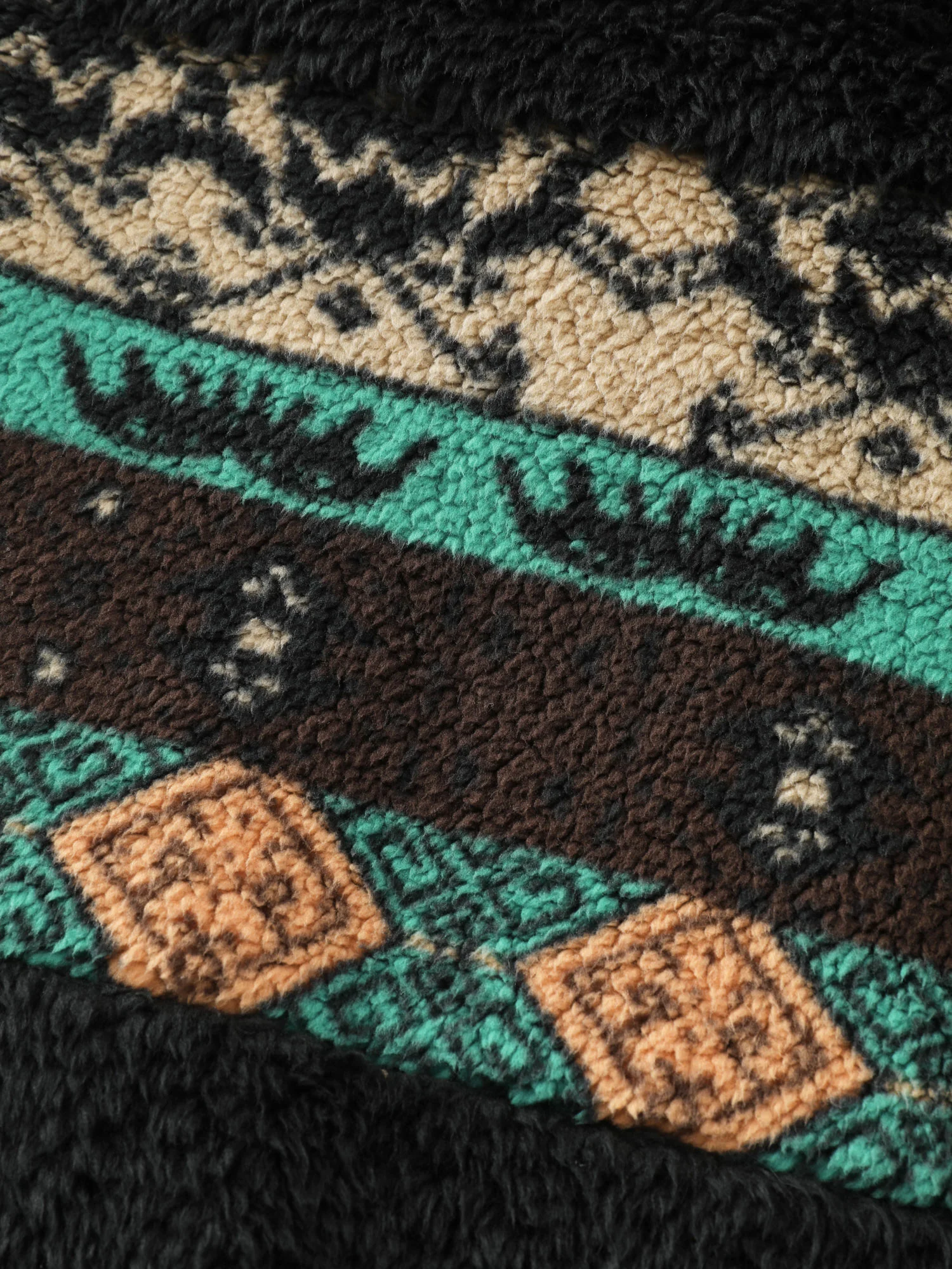 Geometric Print Zipper Collar Sweatshirt - Image 6