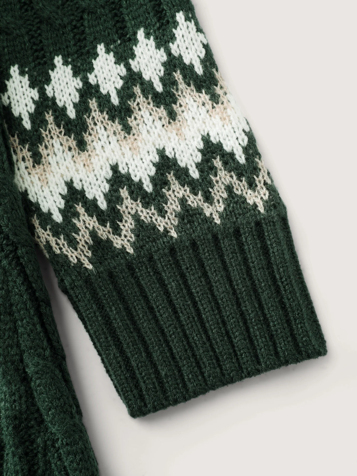 Holiday Textured Turtleneck Sweater Dress - Image 9