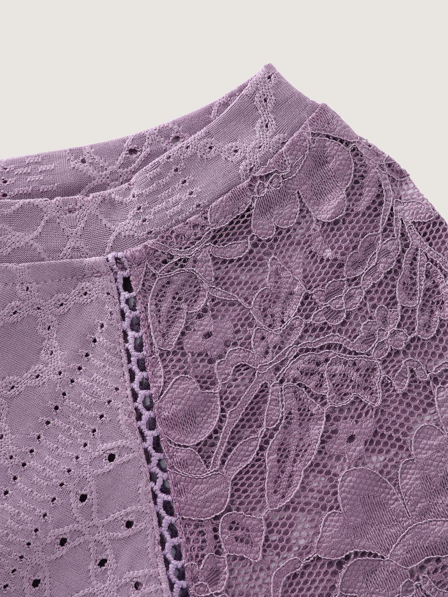 Lace Trim Back-Tie T-Shirt - Image 7