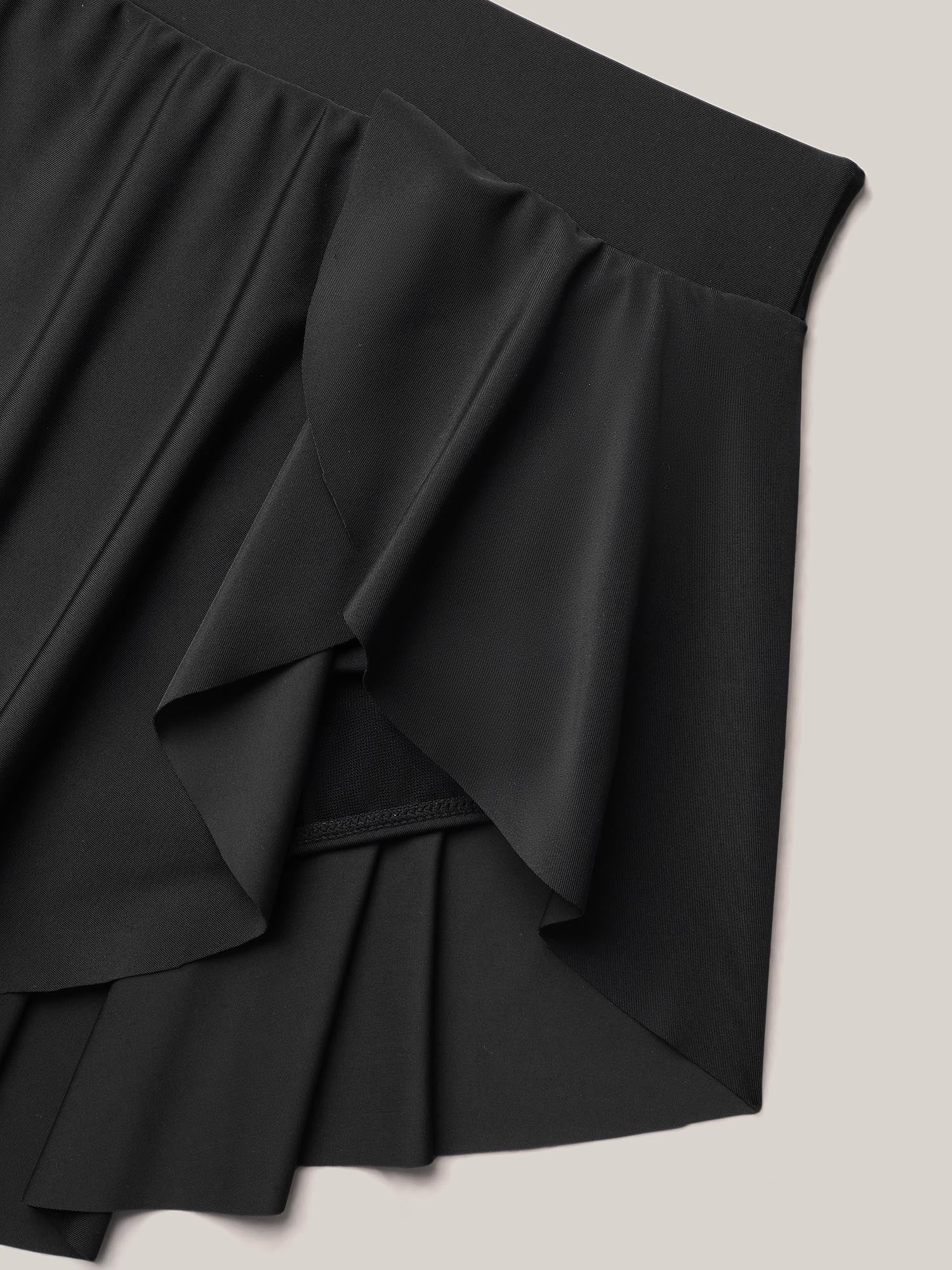 Layered Hips Coverage Slit Swim Skirt - Image 5