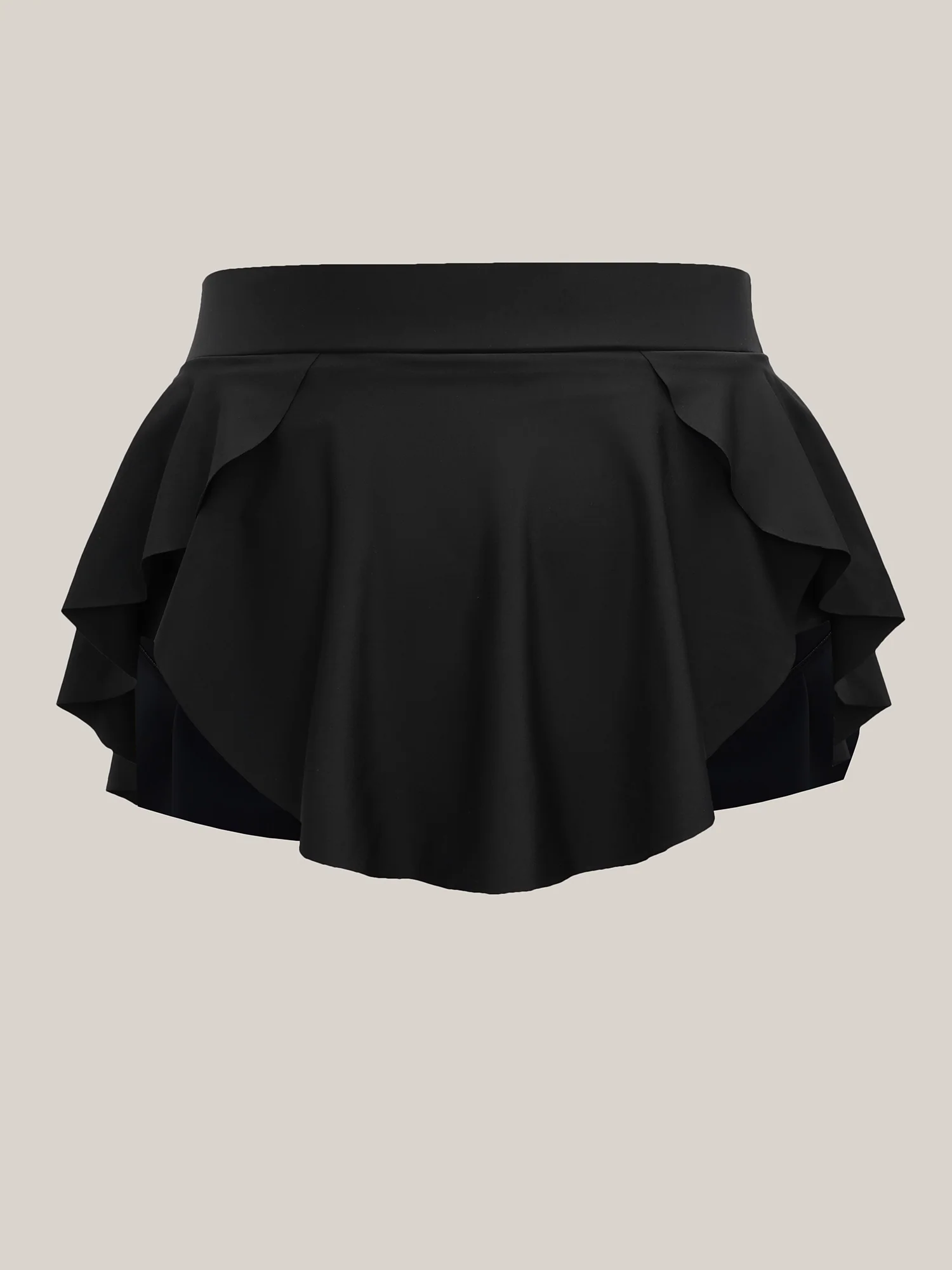 Layered Hips Coverage Slit Swim Skirt - Image 7