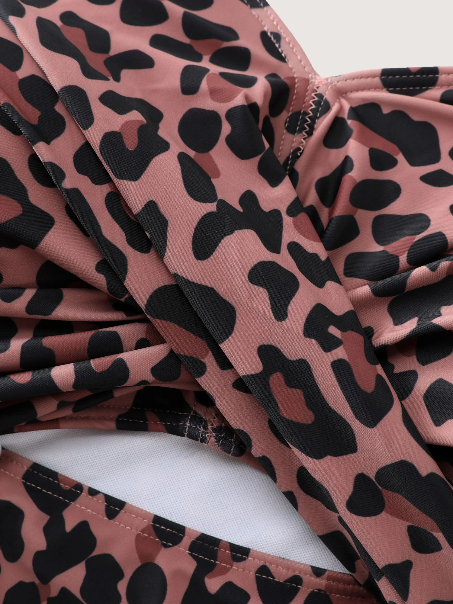 Leopard Print Cut-Out One-Piece Swimsuit - Image 6