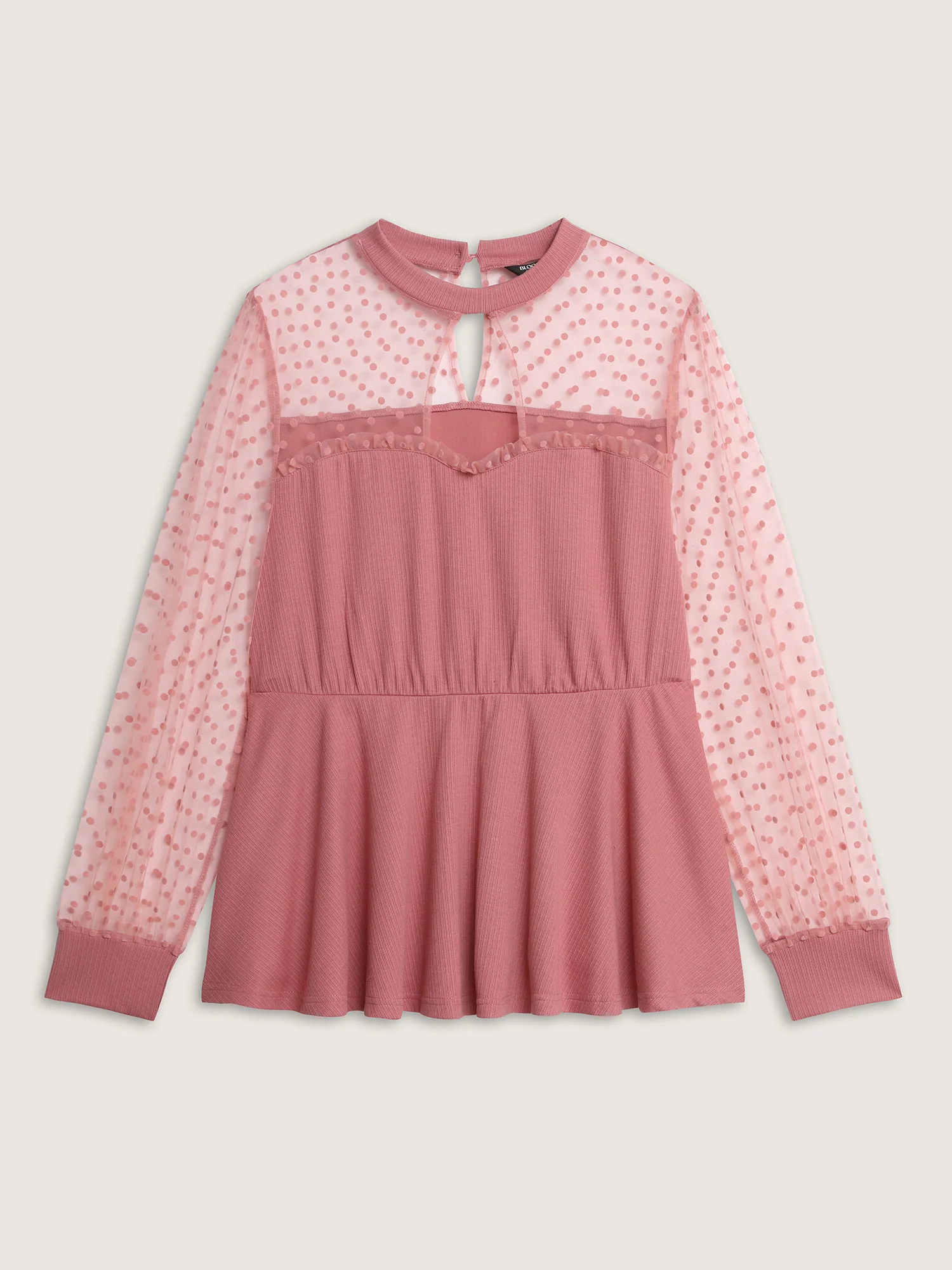 Love Notes Sheer Sleeve Cut-Out Blouse - Image 7