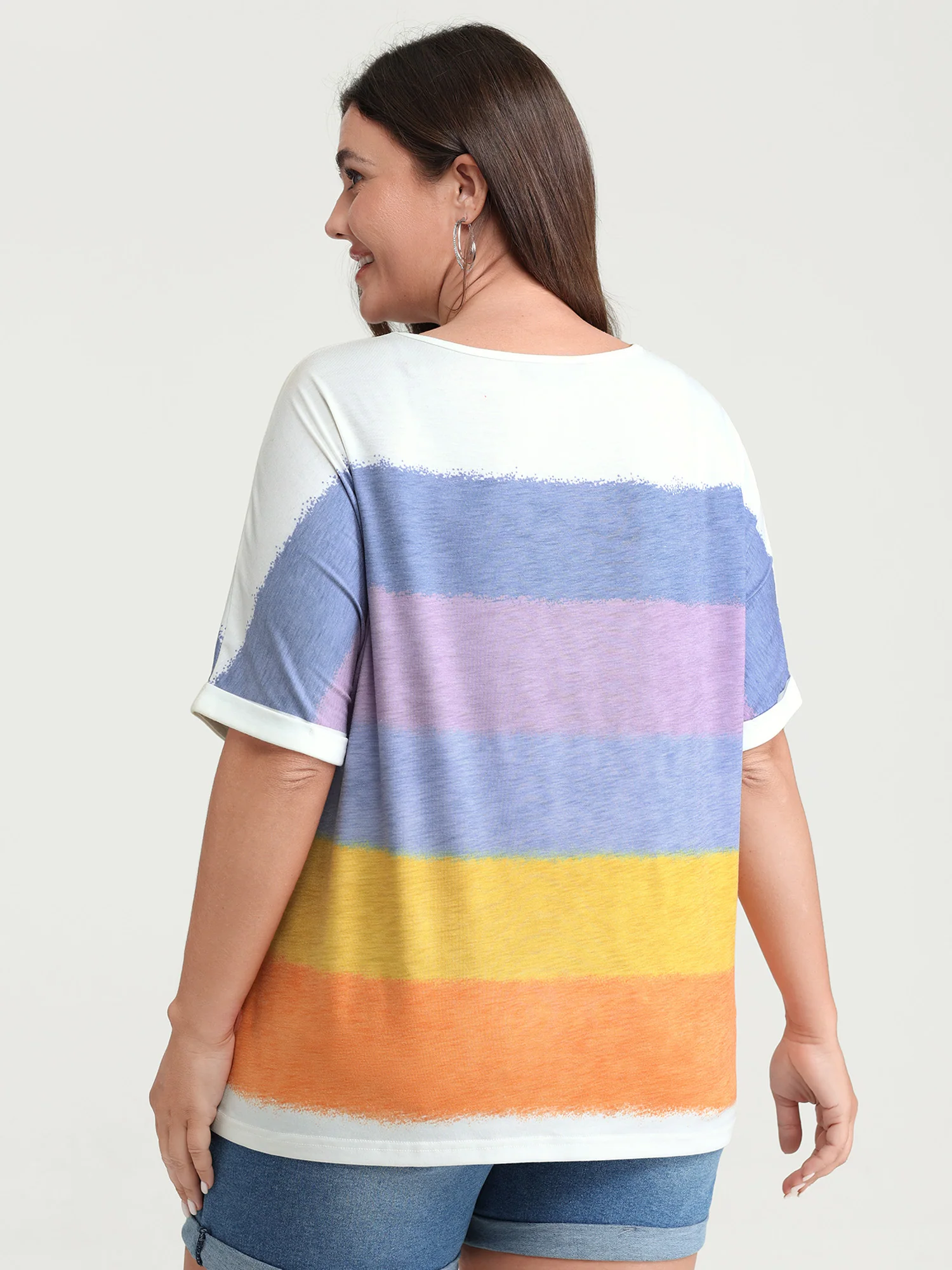 Multi-Color Supersoft Round Neck Knit Top - Image 4