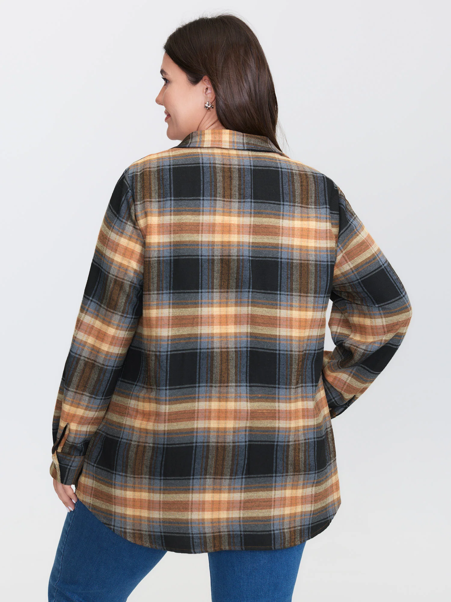 Plaid Print Button Down Shirt - Image 4