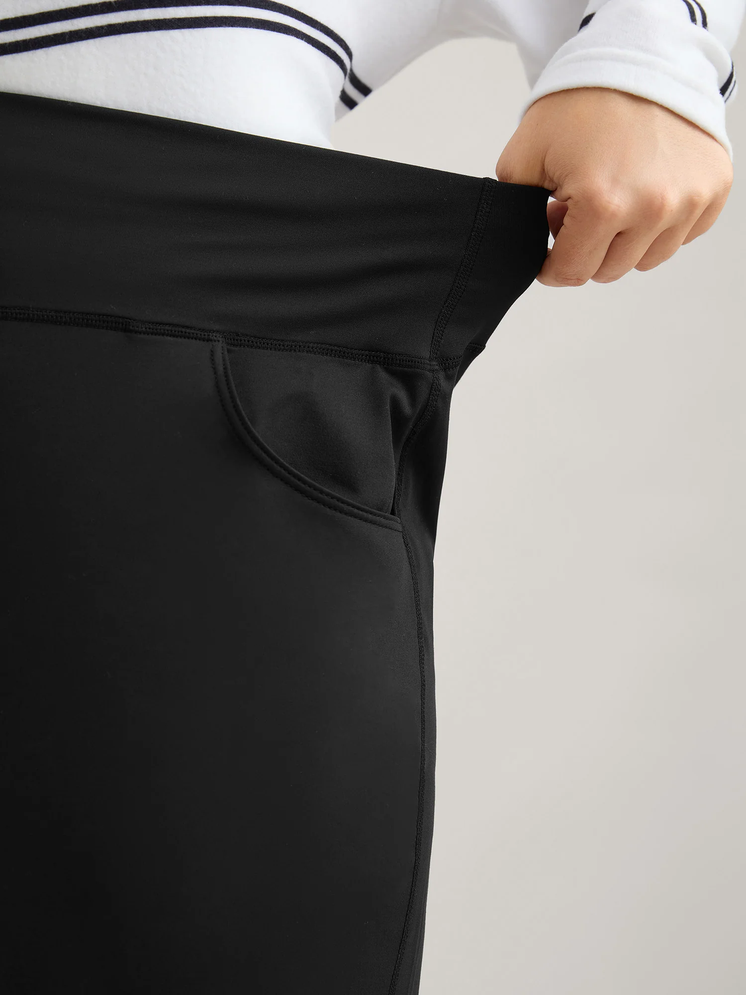 Super Stretchy Wide-Leg Casual Pocket Pants - Image 3