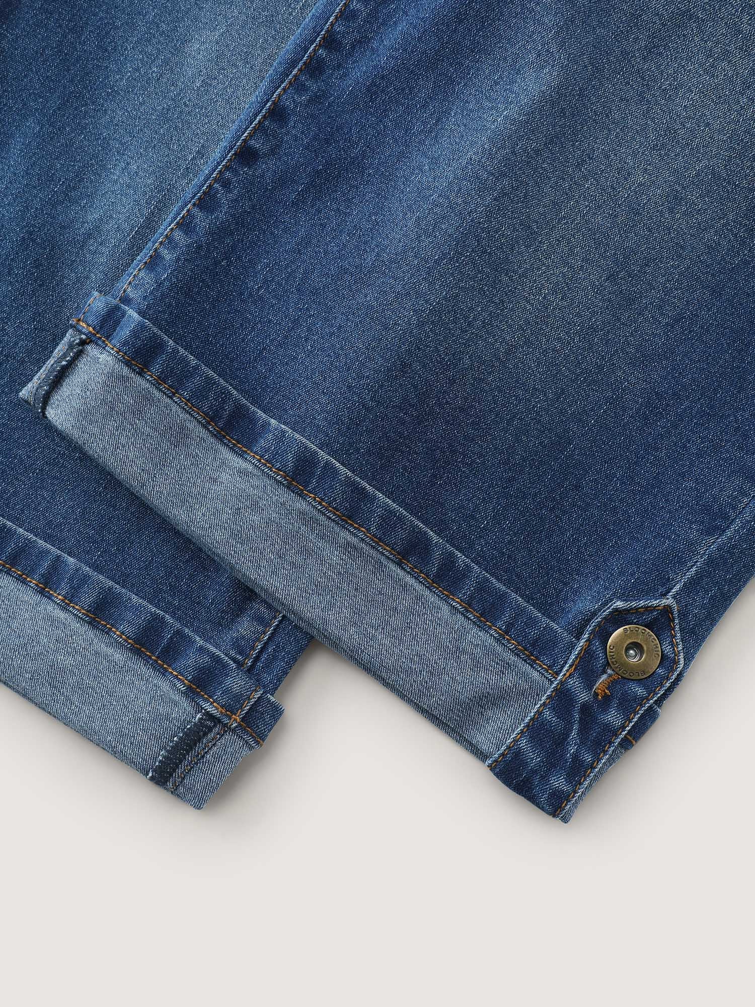 Pull-On Stretchy Denim Shorts - Image 7