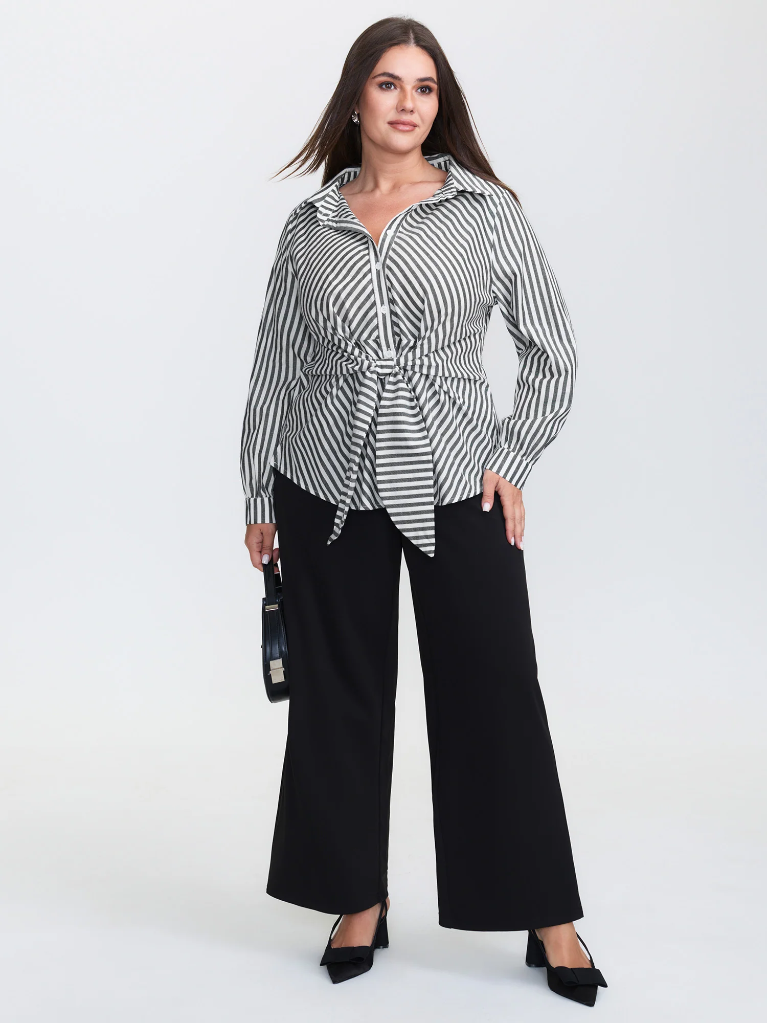Pure Cotton Knotted Waist Blouse - Image 2