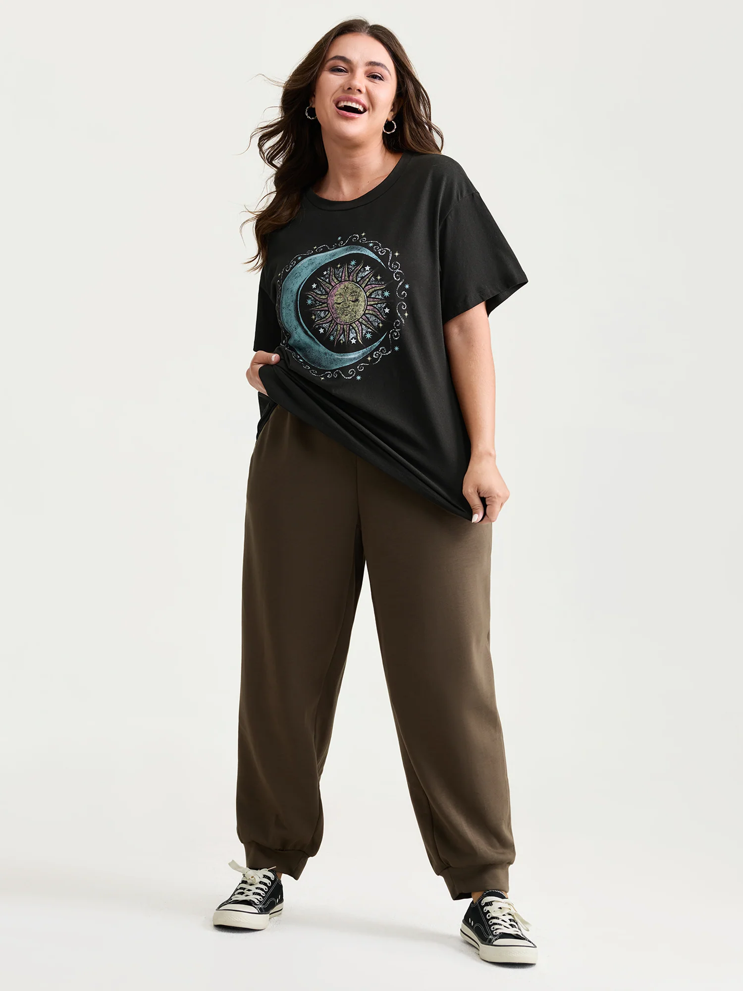 Pure Cotton Outerspace Print T-Shirt - Image 3