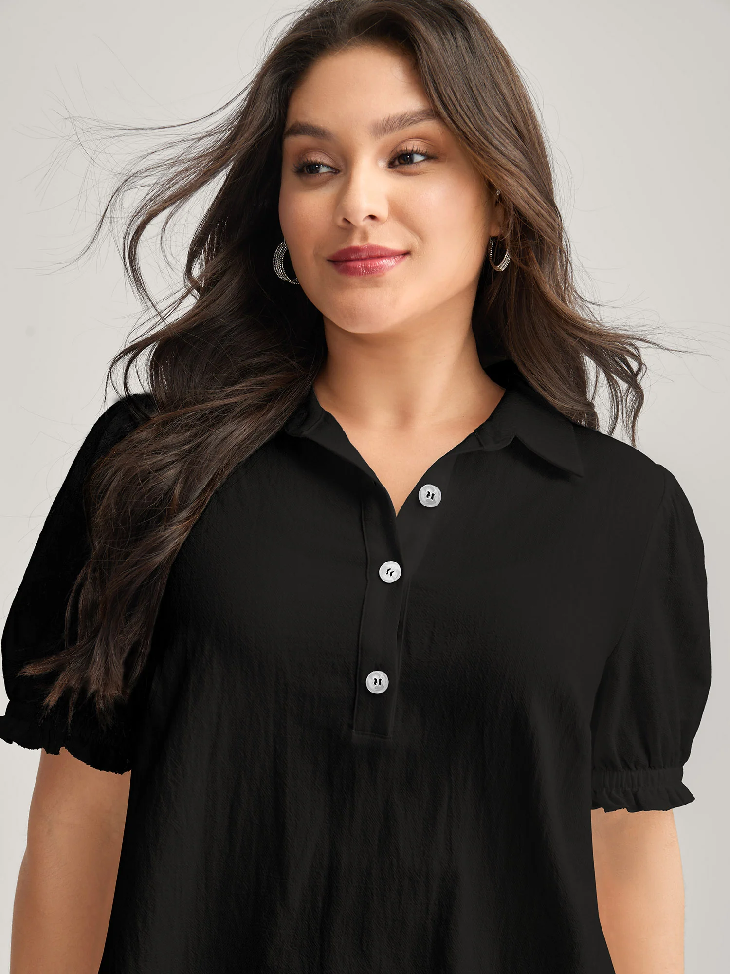 Pure Cotton Ruffled Puffy Sleeve Blouse - Image 17