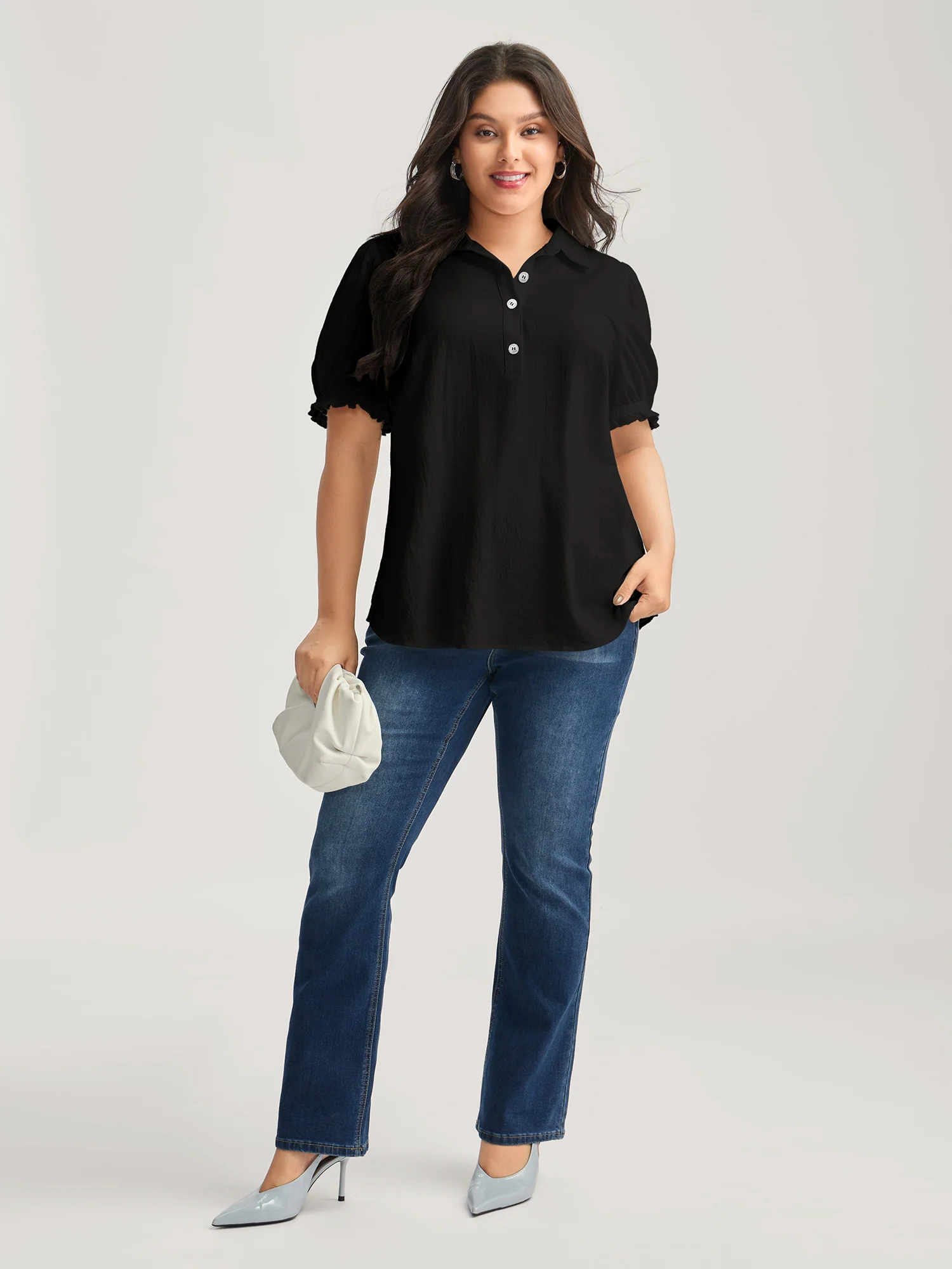 Pure Cotton Ruffled Puffy Sleeve Blouse - Image 19