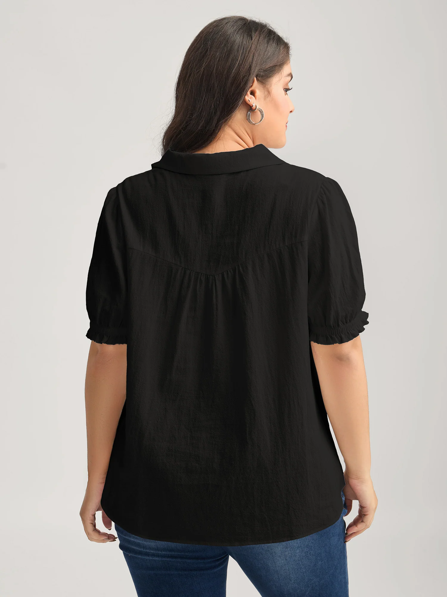 Pure Cotton Ruffled Puffy Sleeve Blouse - Image 20