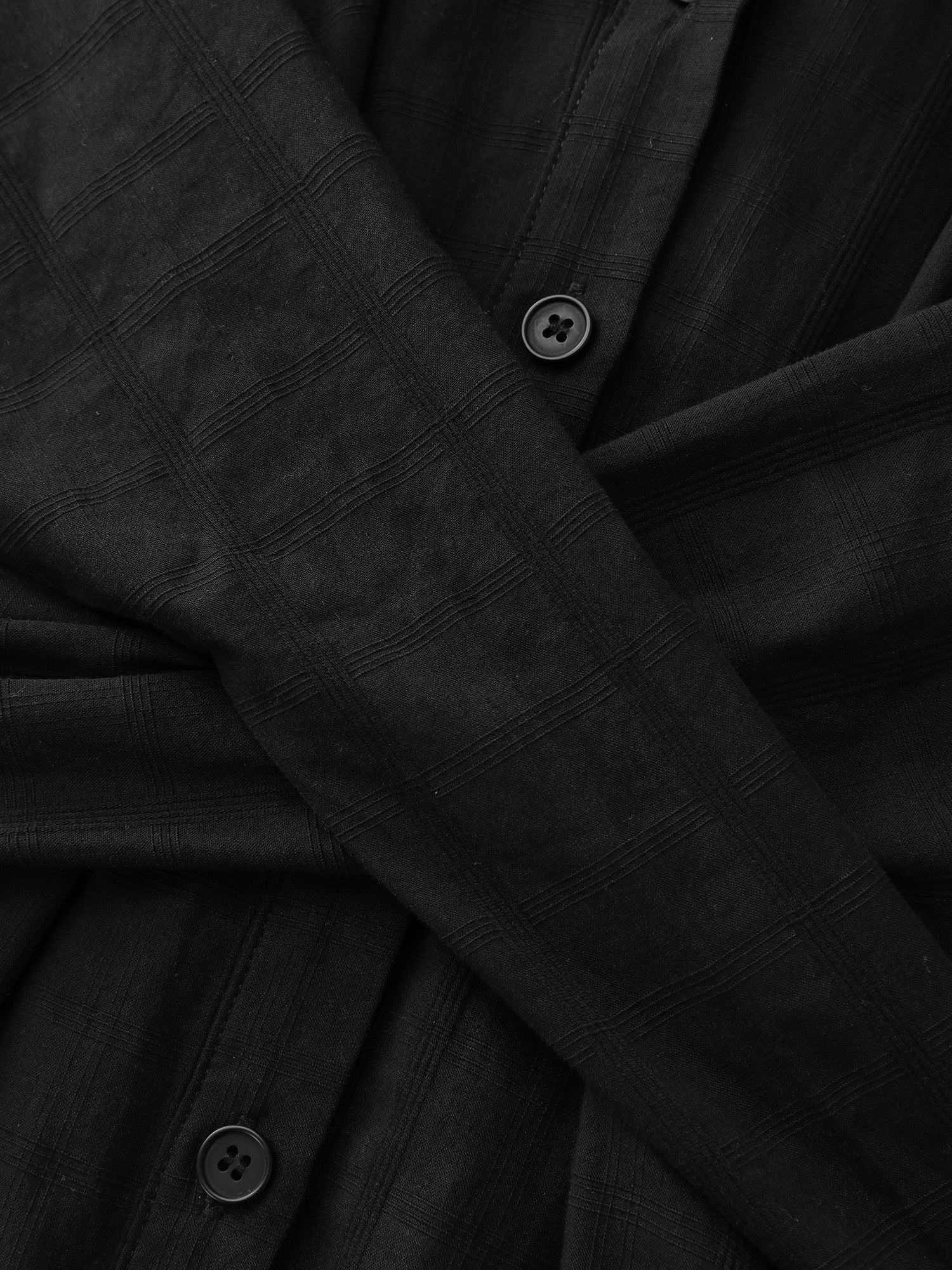 Pure Cotton Textured Overlap Waist Midi Dress - Image 6