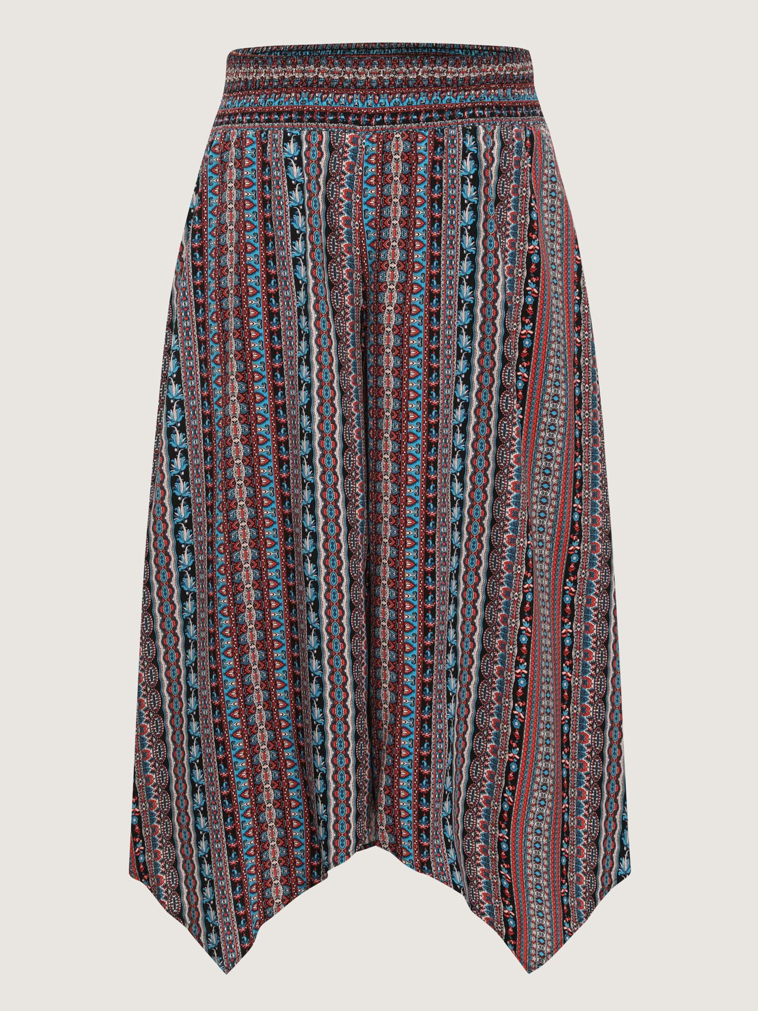 Shirred Colorful Asymmetric Hem Pants - Image 8