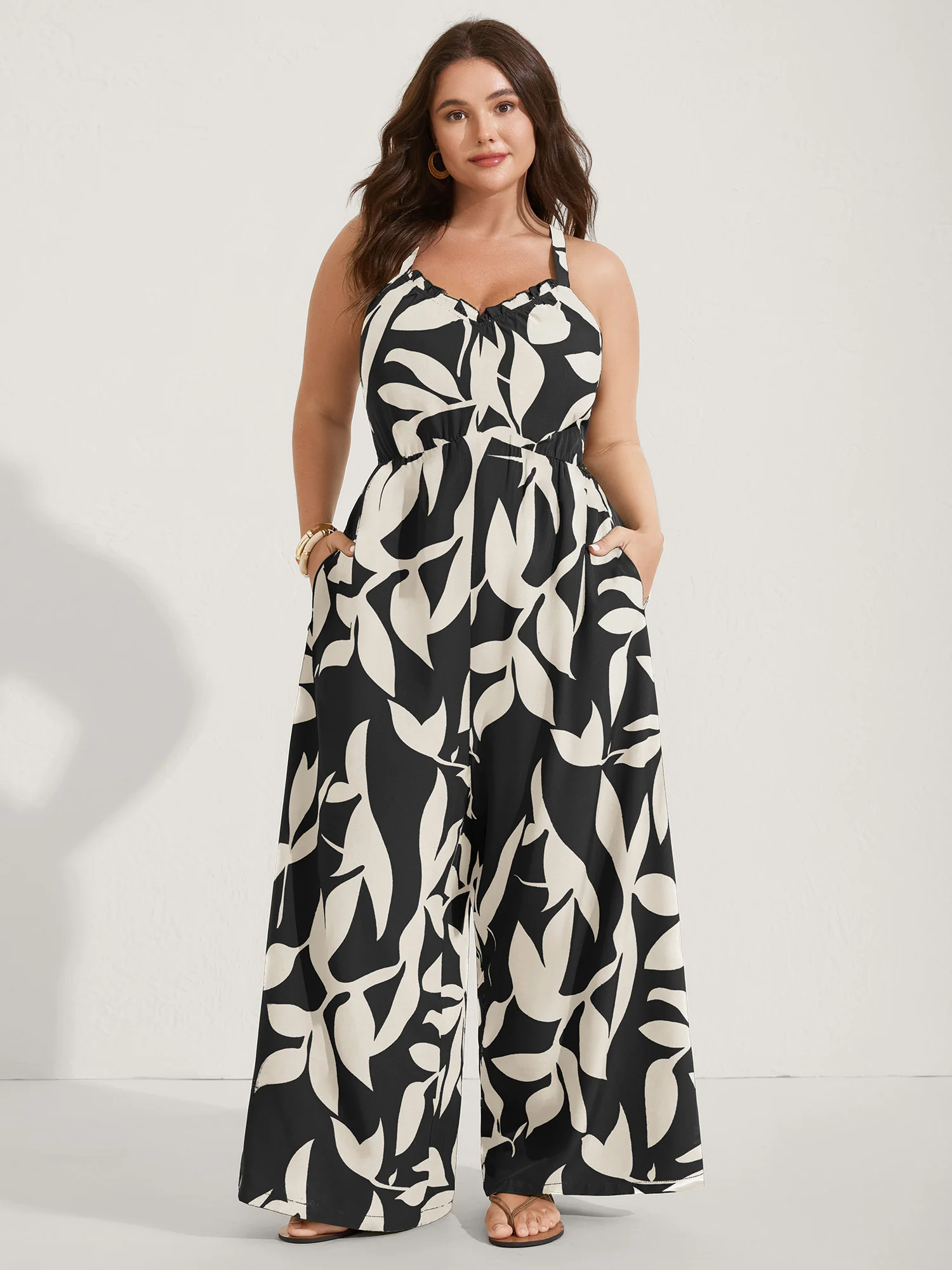 Silhouette Floral Print Sweetheart Jumpsuit - Image 10
