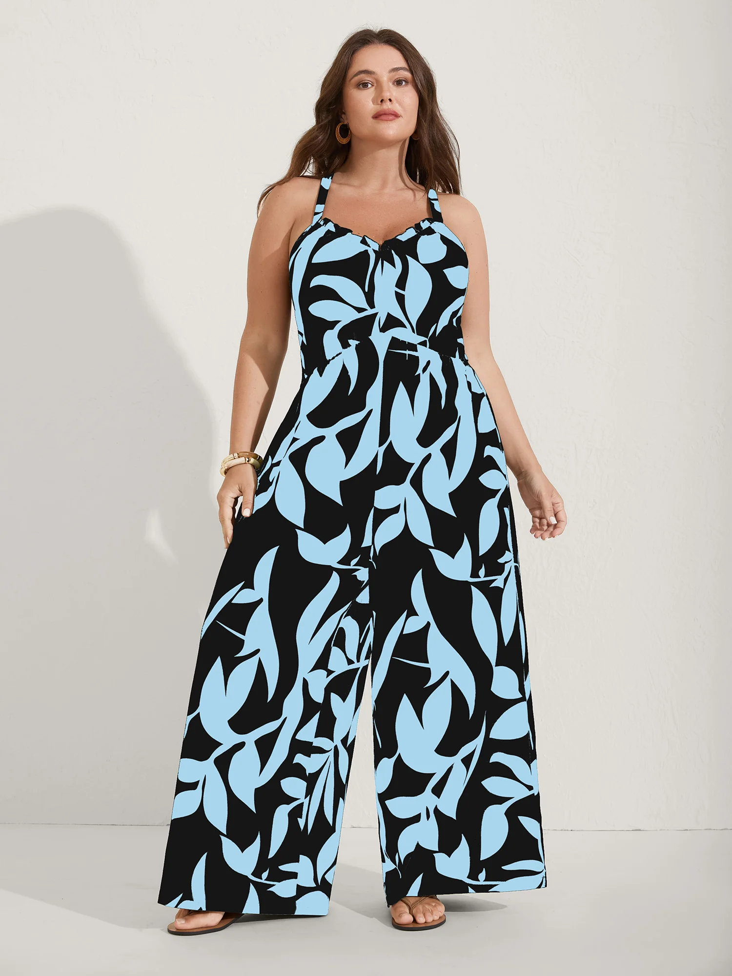 Silhouette Floral Print Sweetheart Jumpsuit - Image 12