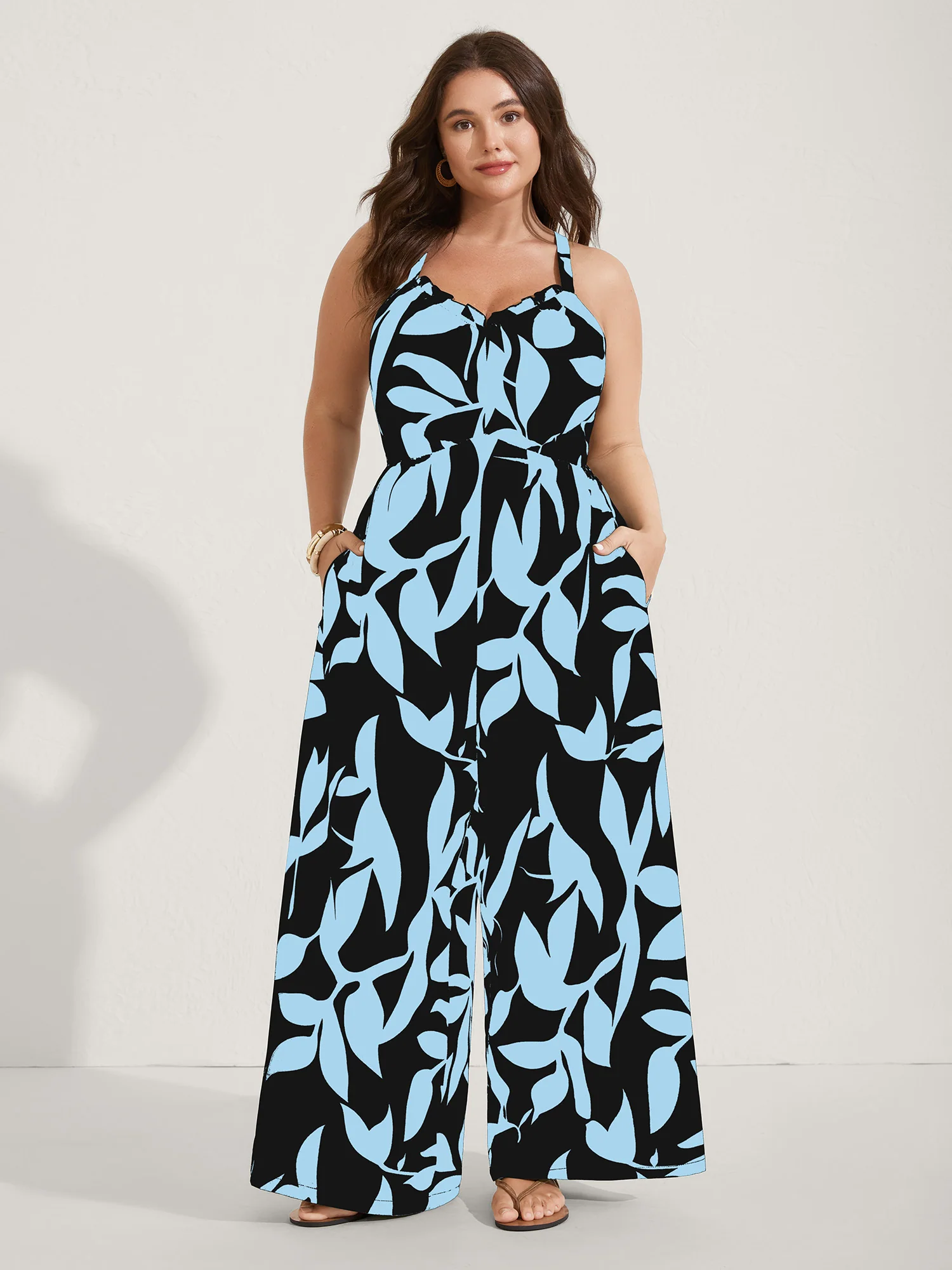 Silhouette Floral Print Sweetheart Jumpsuit - Image 14
