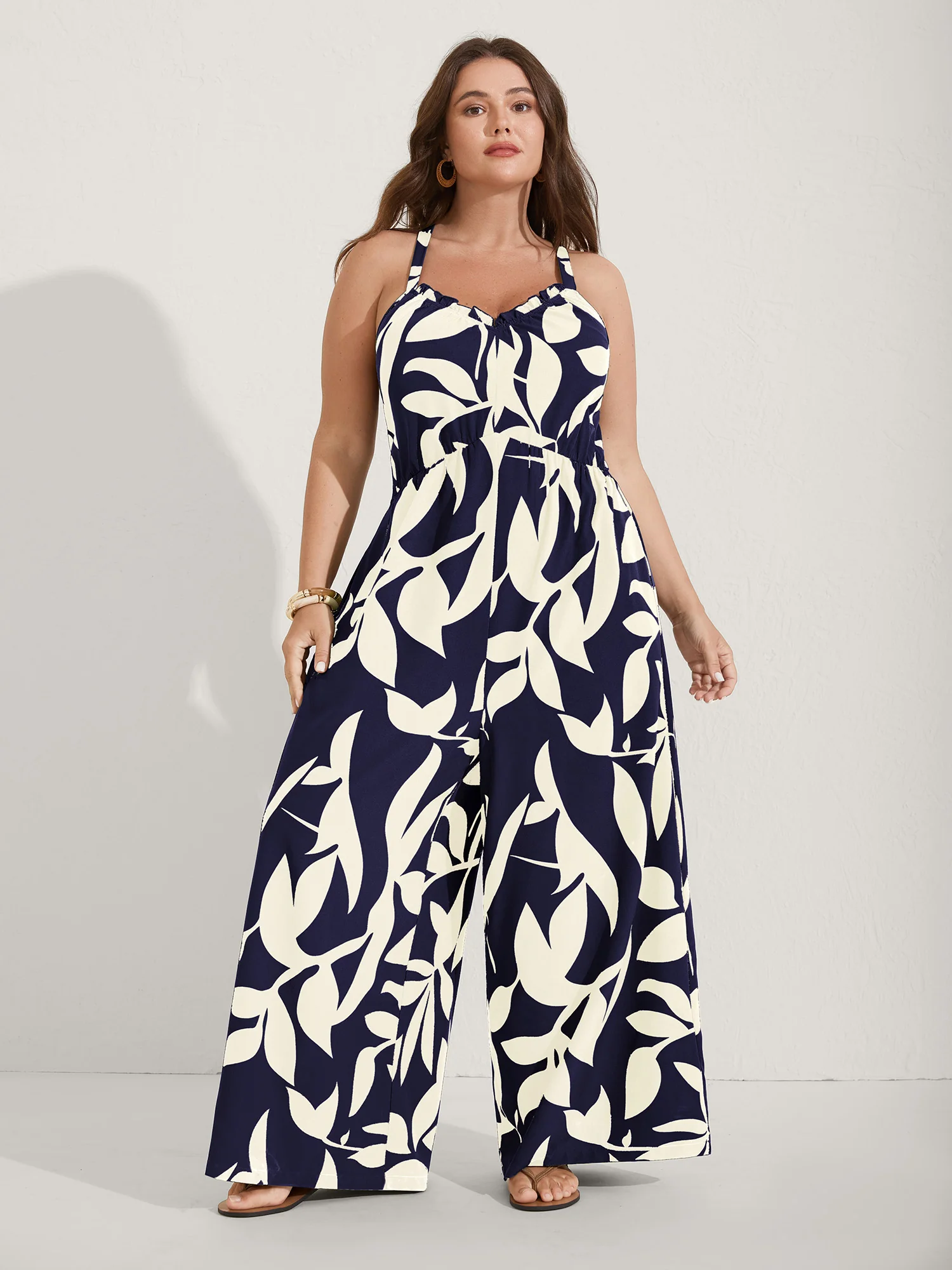 Silhouette Floral Print Sweetheart Jumpsuit - Image 16