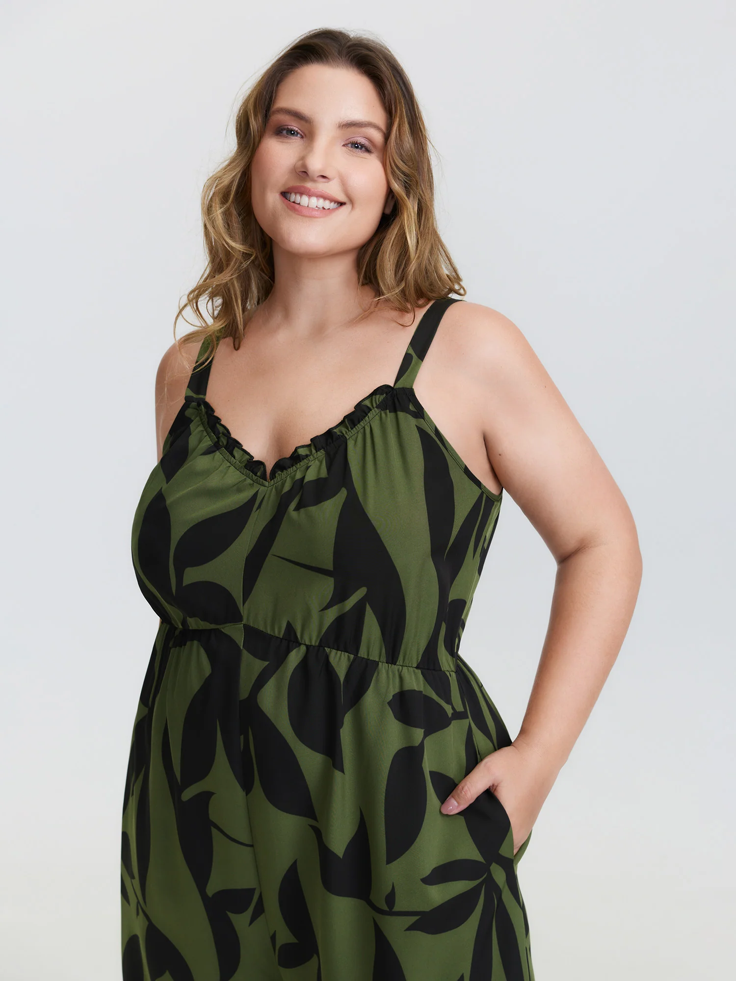 Silhouette Floral Print Sweetheart Jumpsuit - Image 3