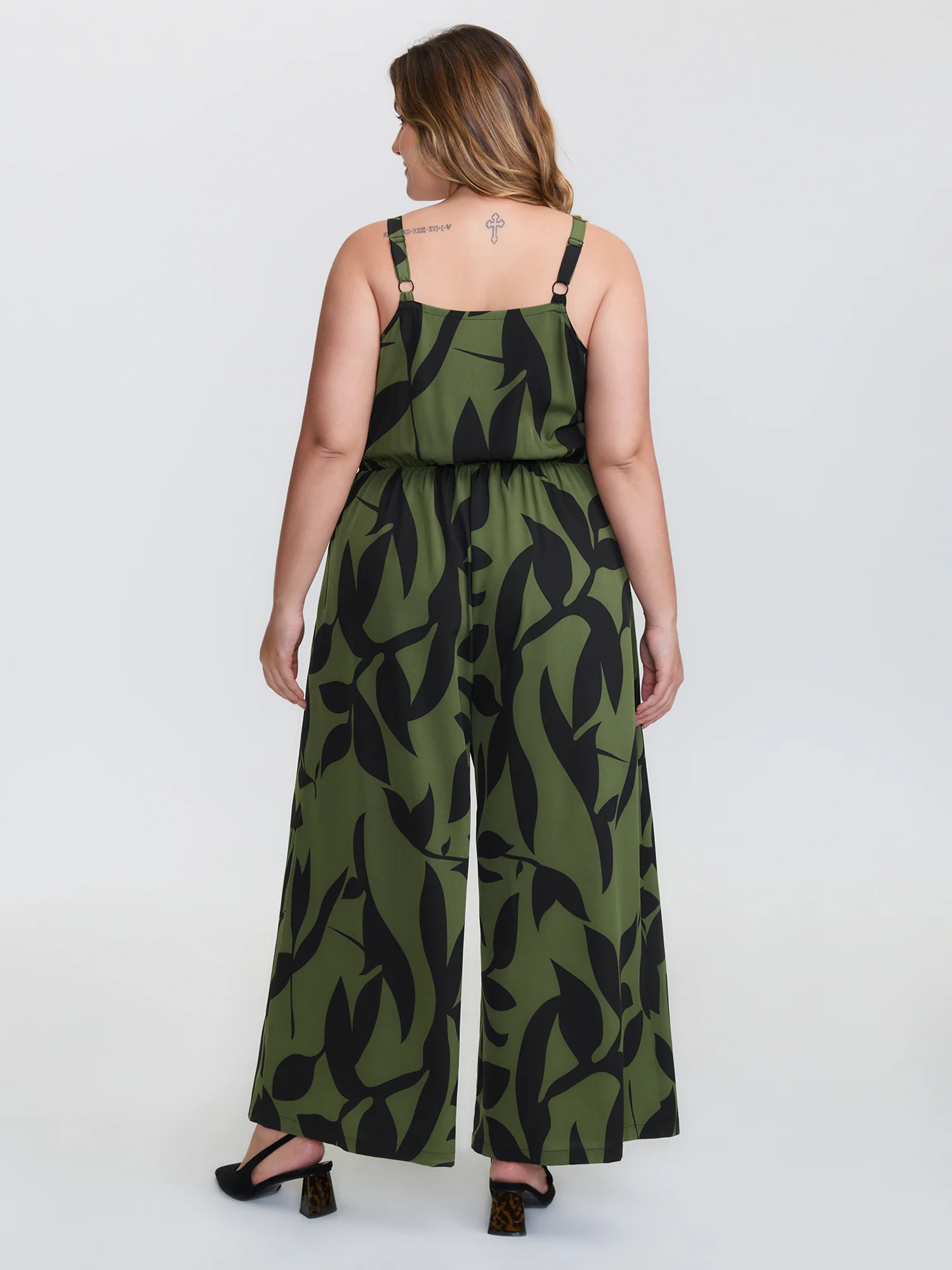 Silhouette Floral Print Sweetheart Jumpsuit - Image 4