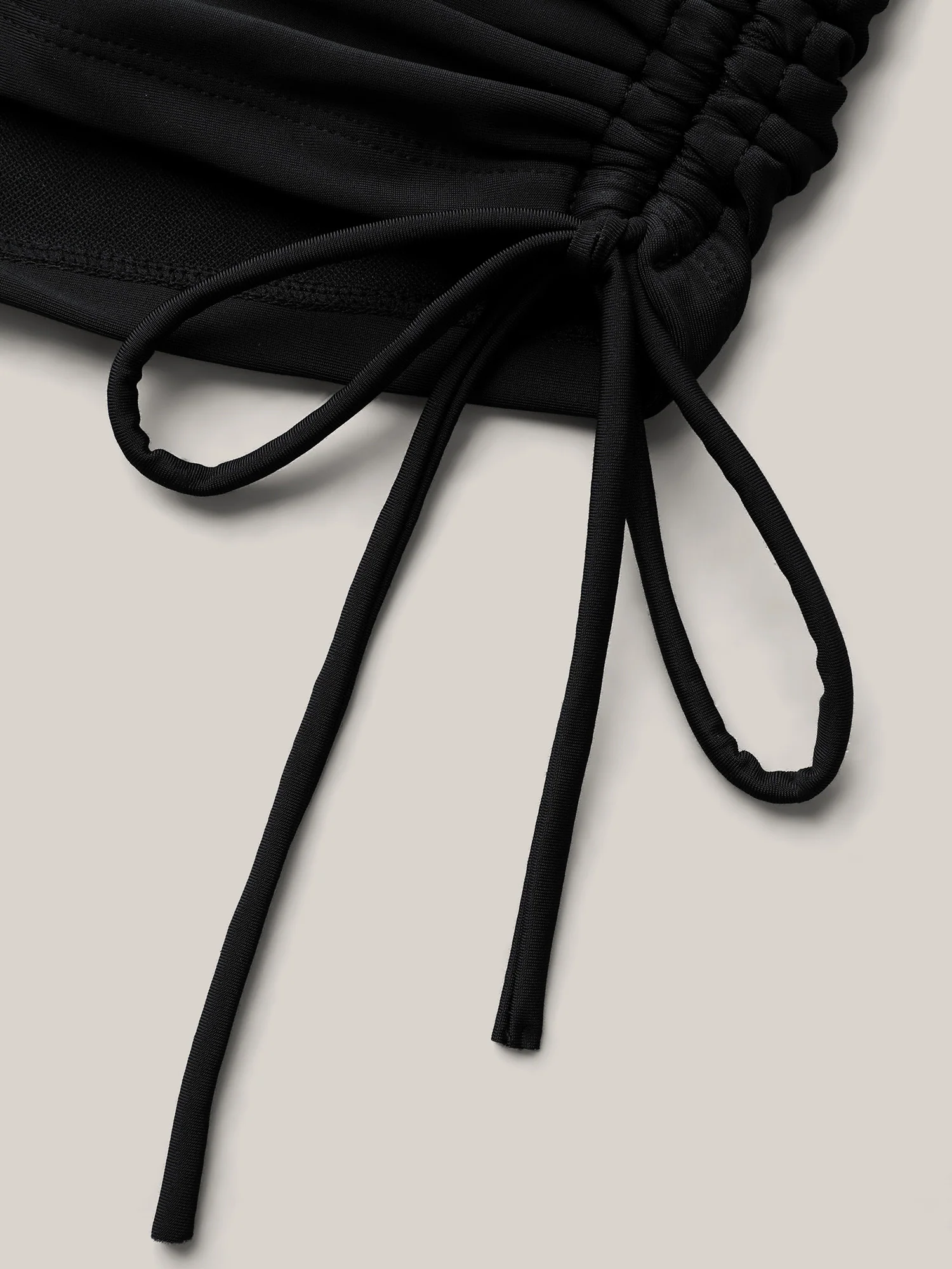 Ruched Adjustable Drawstring Pocket Slim Swim Shorts - Image 6