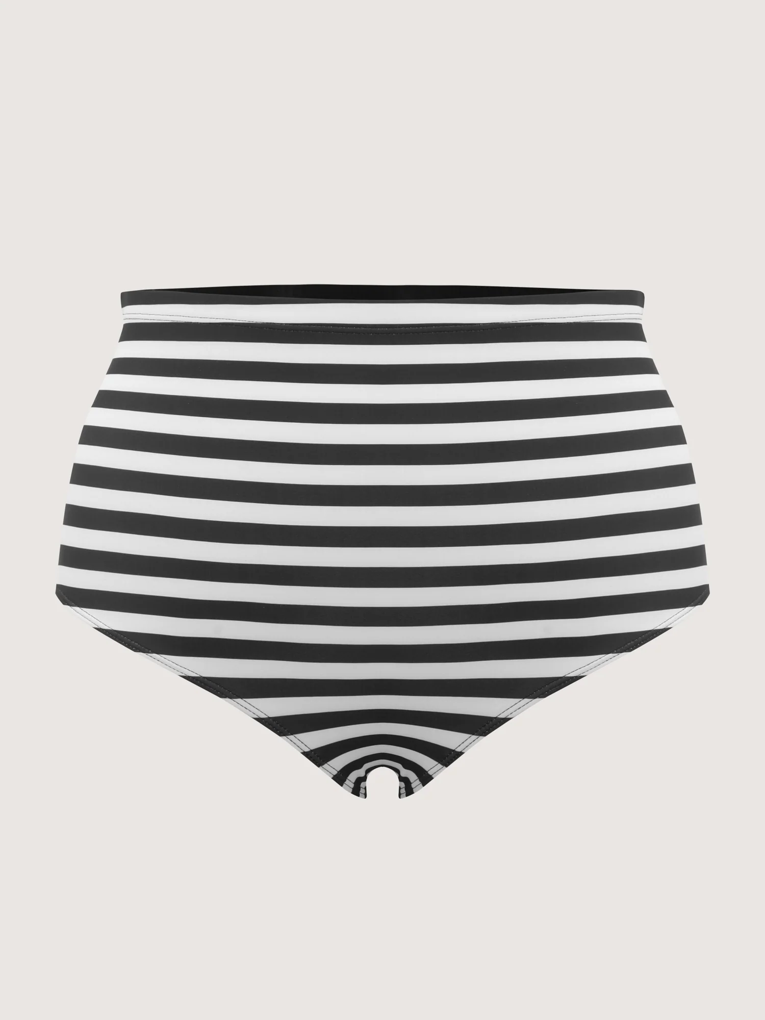 Striped Contrast Twist Front Swim Dress - Image 8