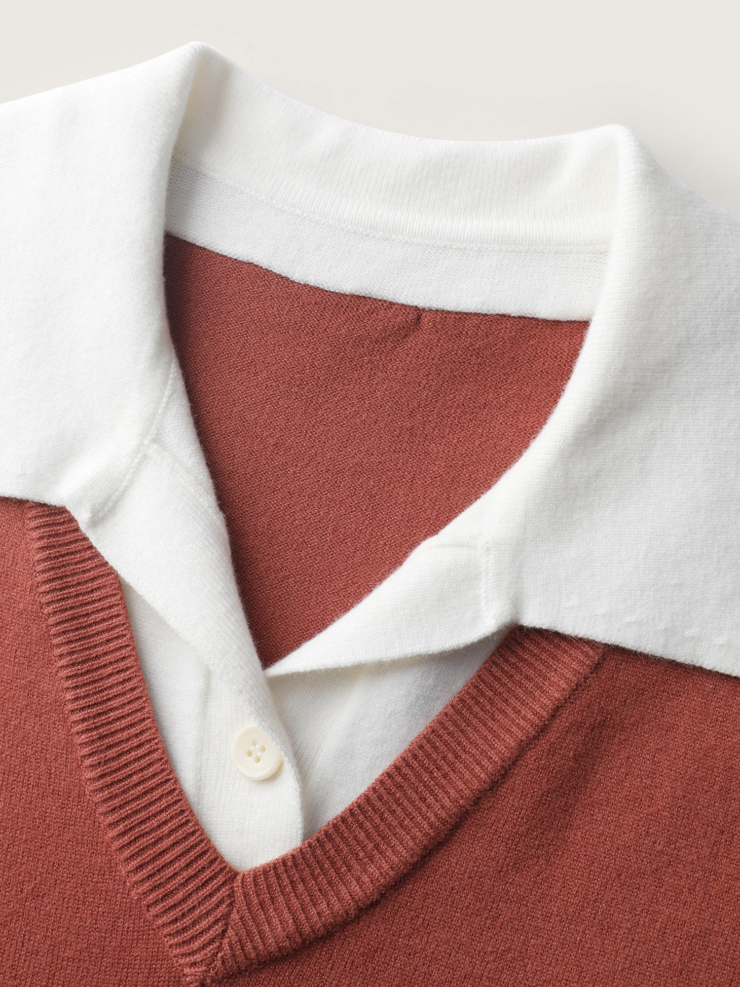 Supersoft 2-in-1 Polo Collar Color Contrast Pullover - Image 6