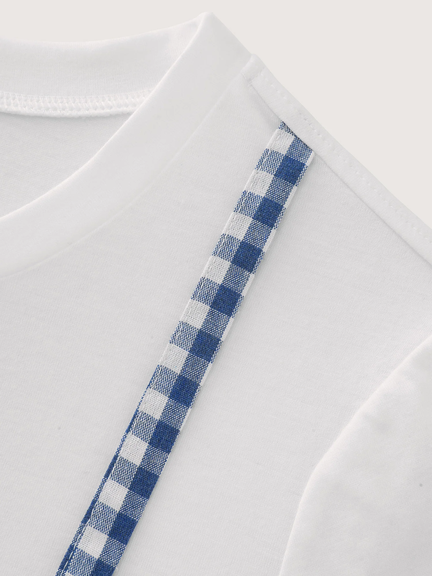 Supersoft Bikini Layered Checkered Stretchy T-Shirt - Image 6