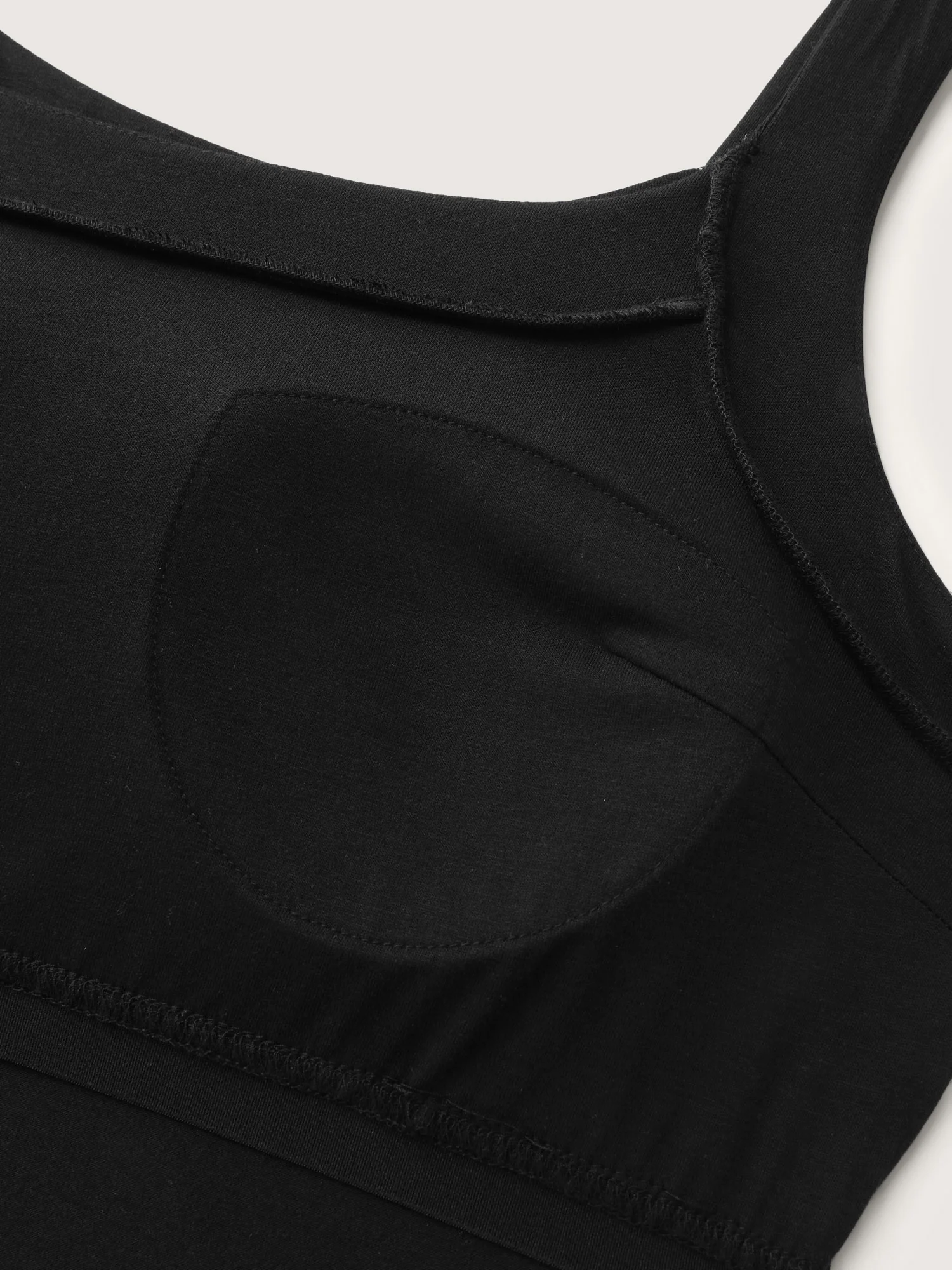 Supersoft Supportive Bra Fitted Plain Tank Top - Image 5